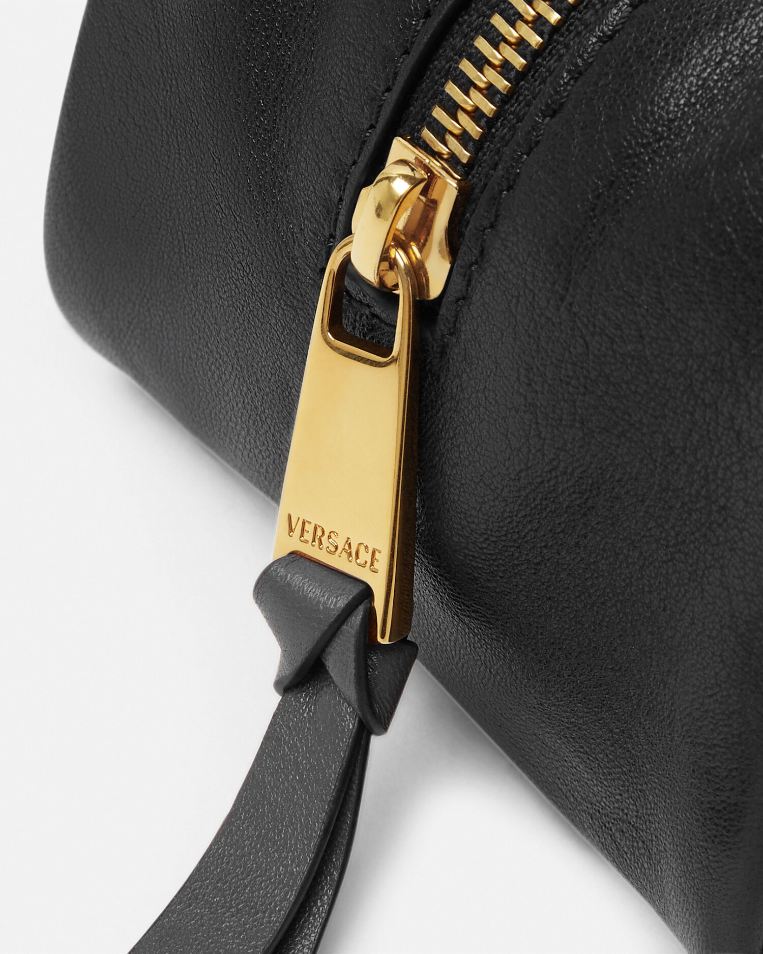 Versace pebbled leather satchel best sale