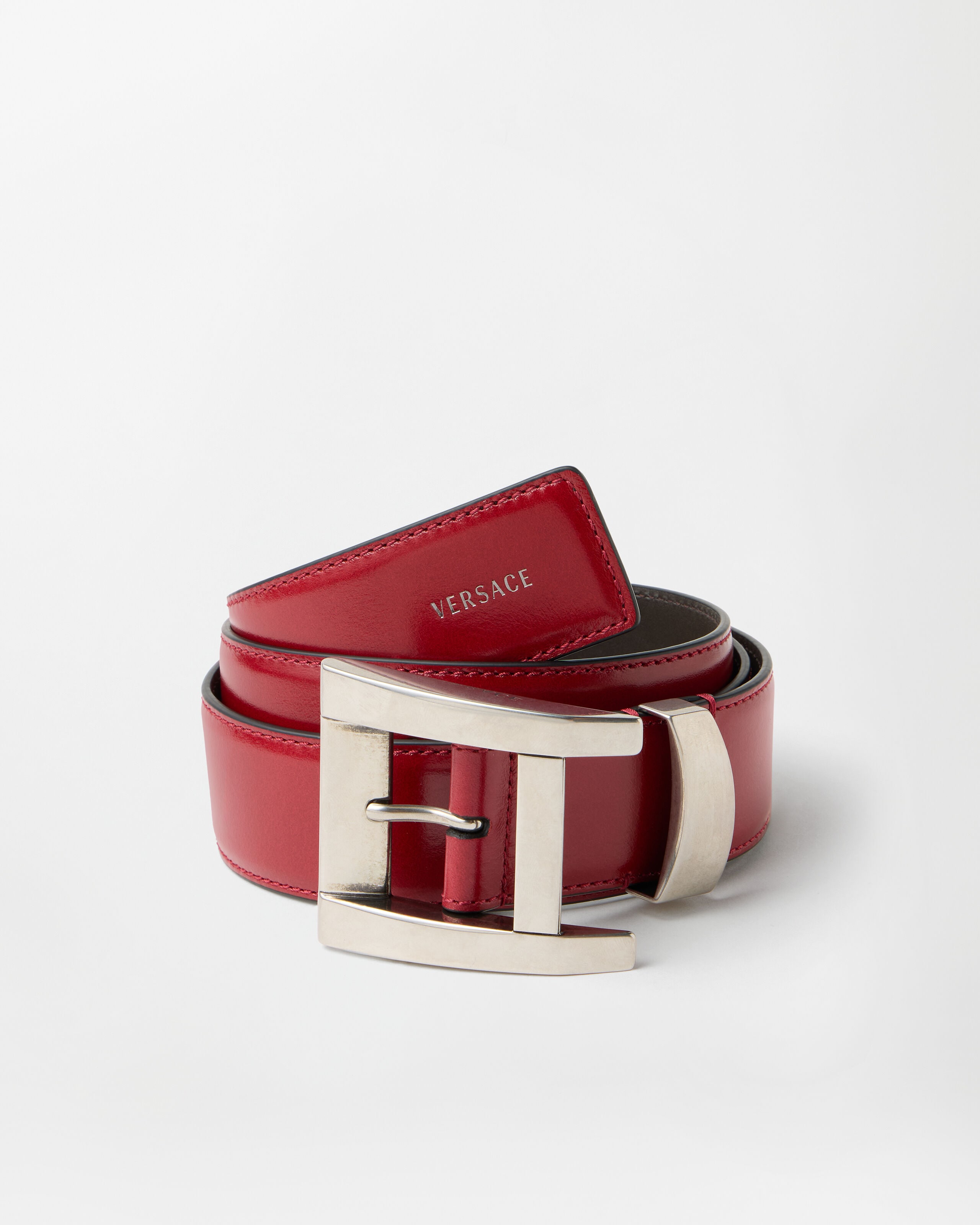Versace leather belt 4 cm