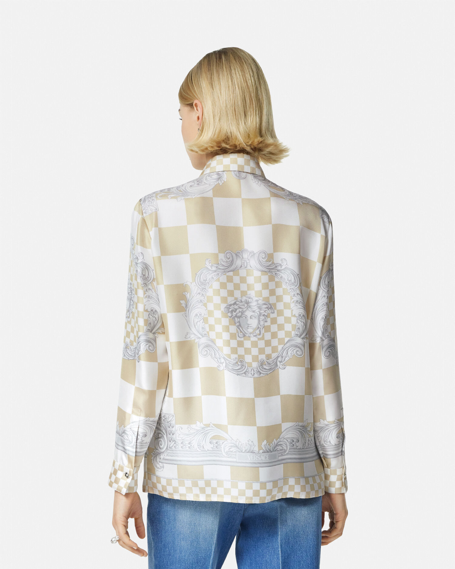 Camisa de seda clearance versace