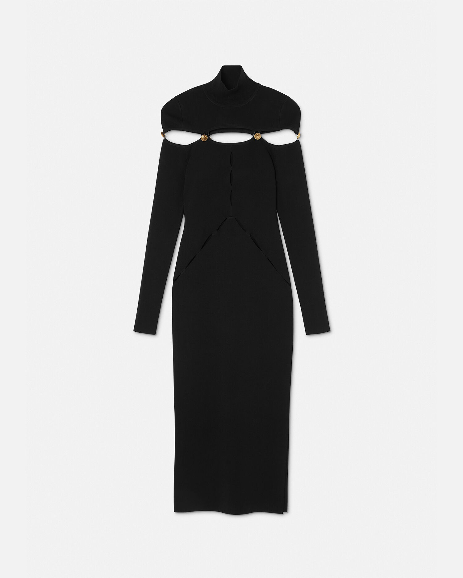 Turtleneck cut out dress new arrivals