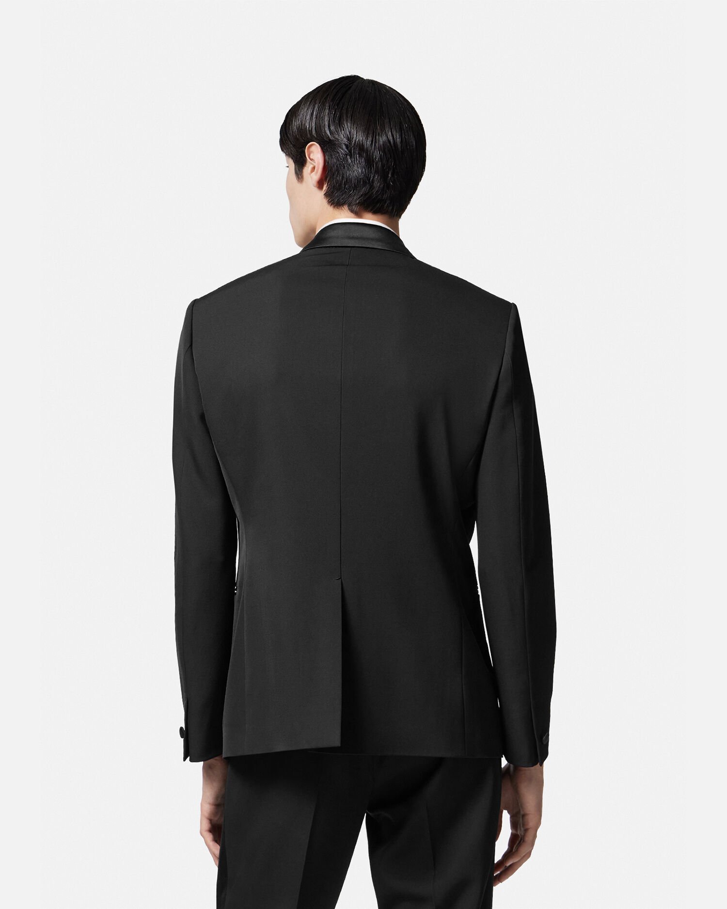 Crystal Single Breasted Blazer Black Versace US