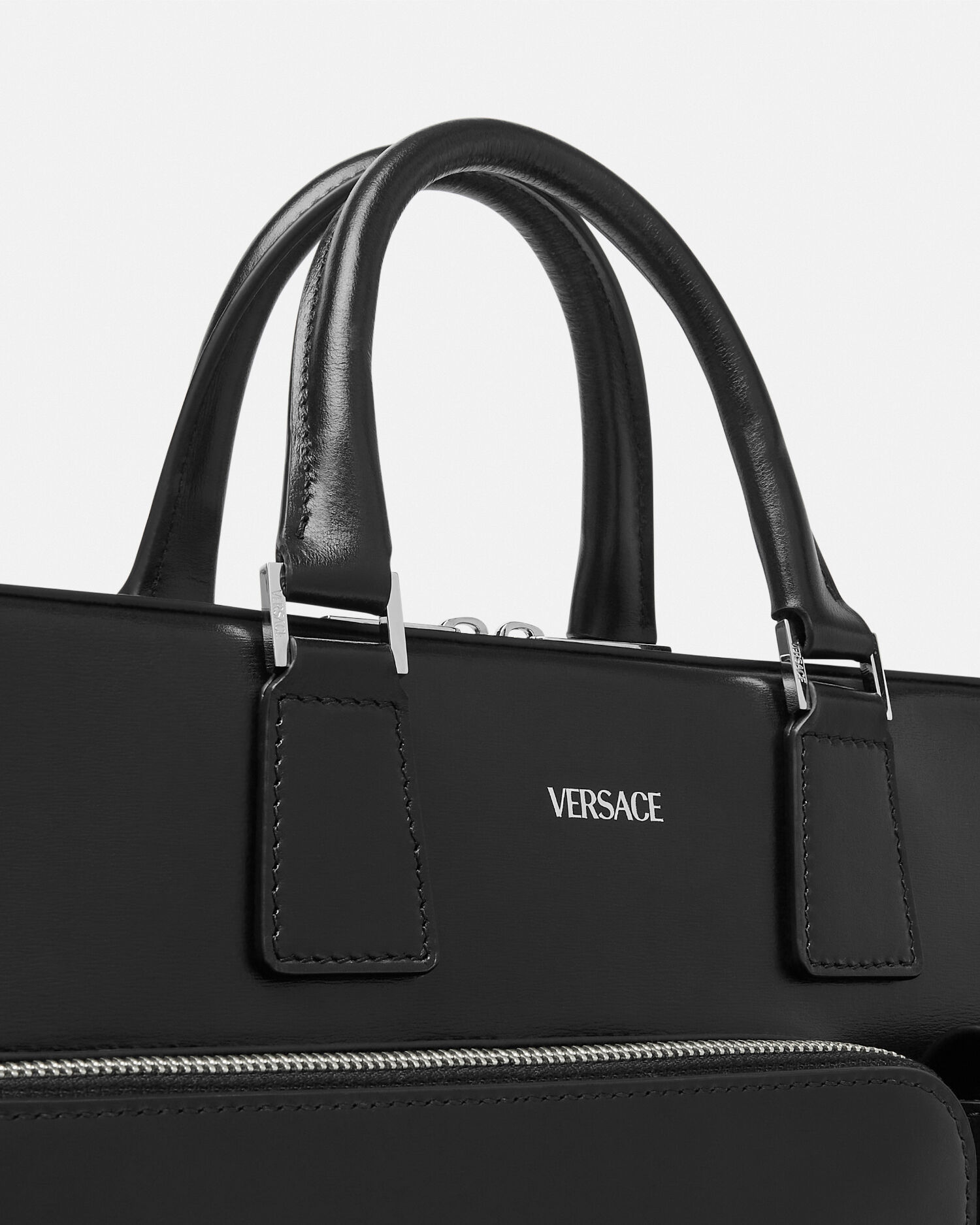 Versace saffiano leather tote bag outlet