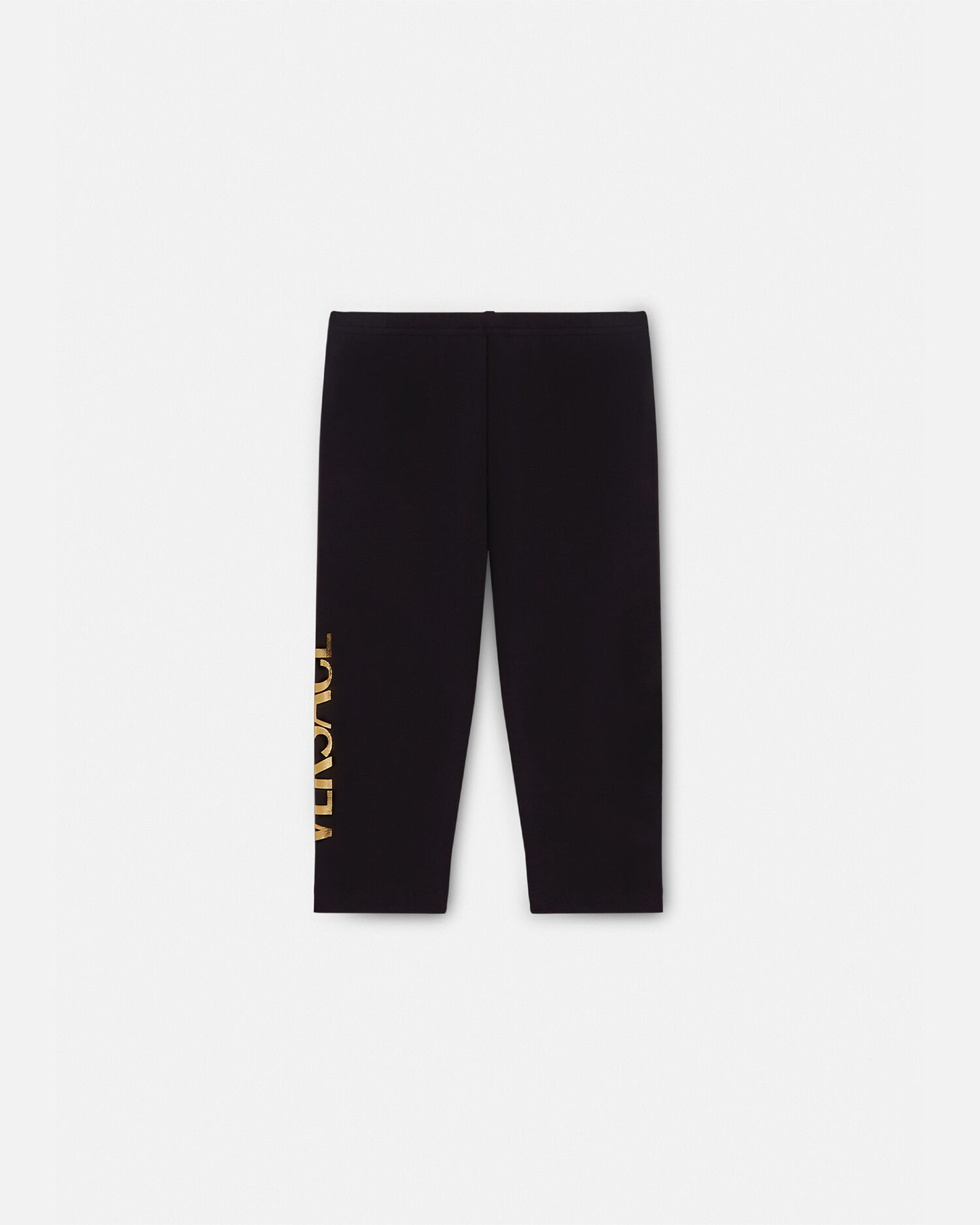 Versace Logo Baby Leggings Black Gold VERSACE CA