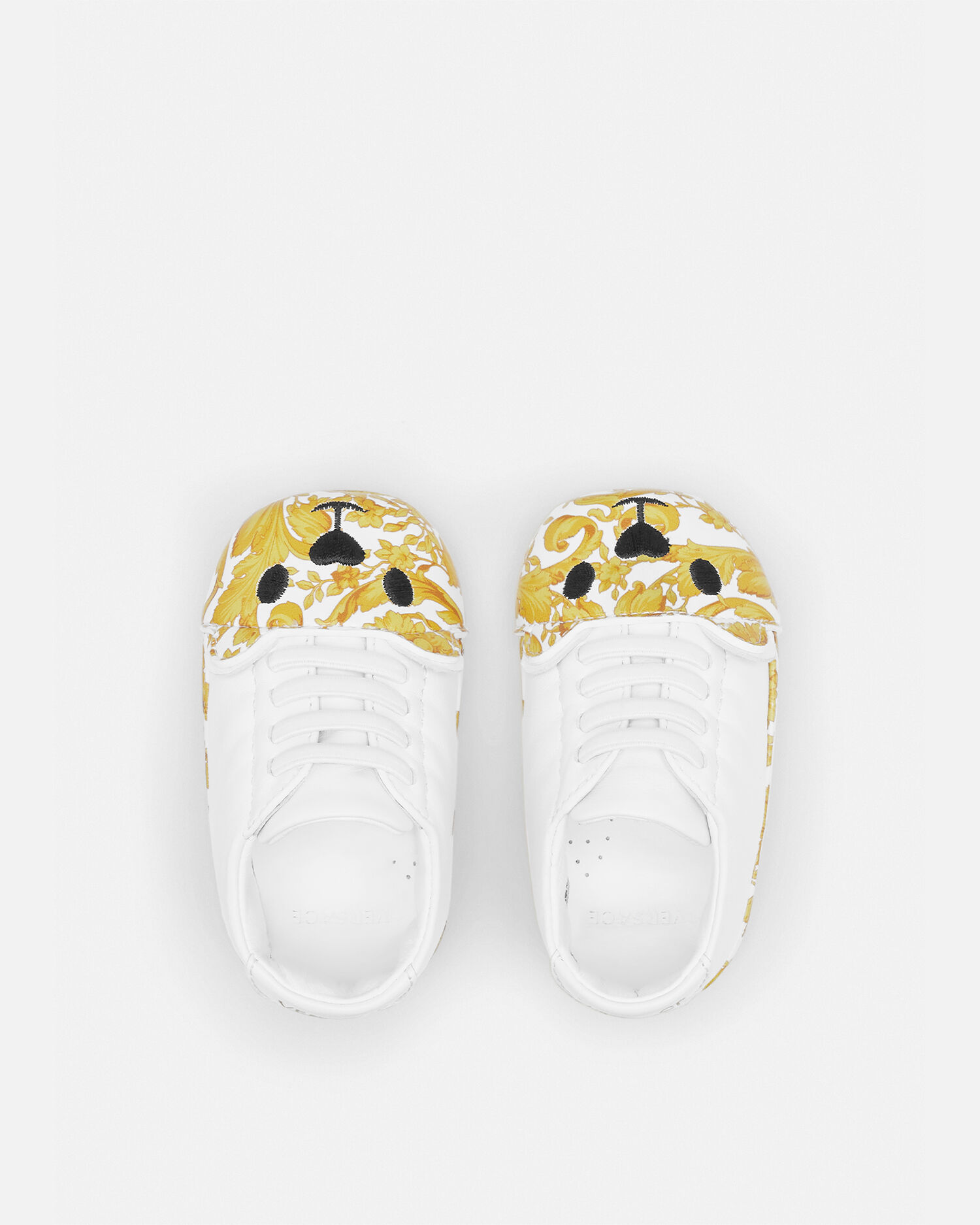 Versace Kids Barocco Teddy Bear Baby Shoes for Newborn Online