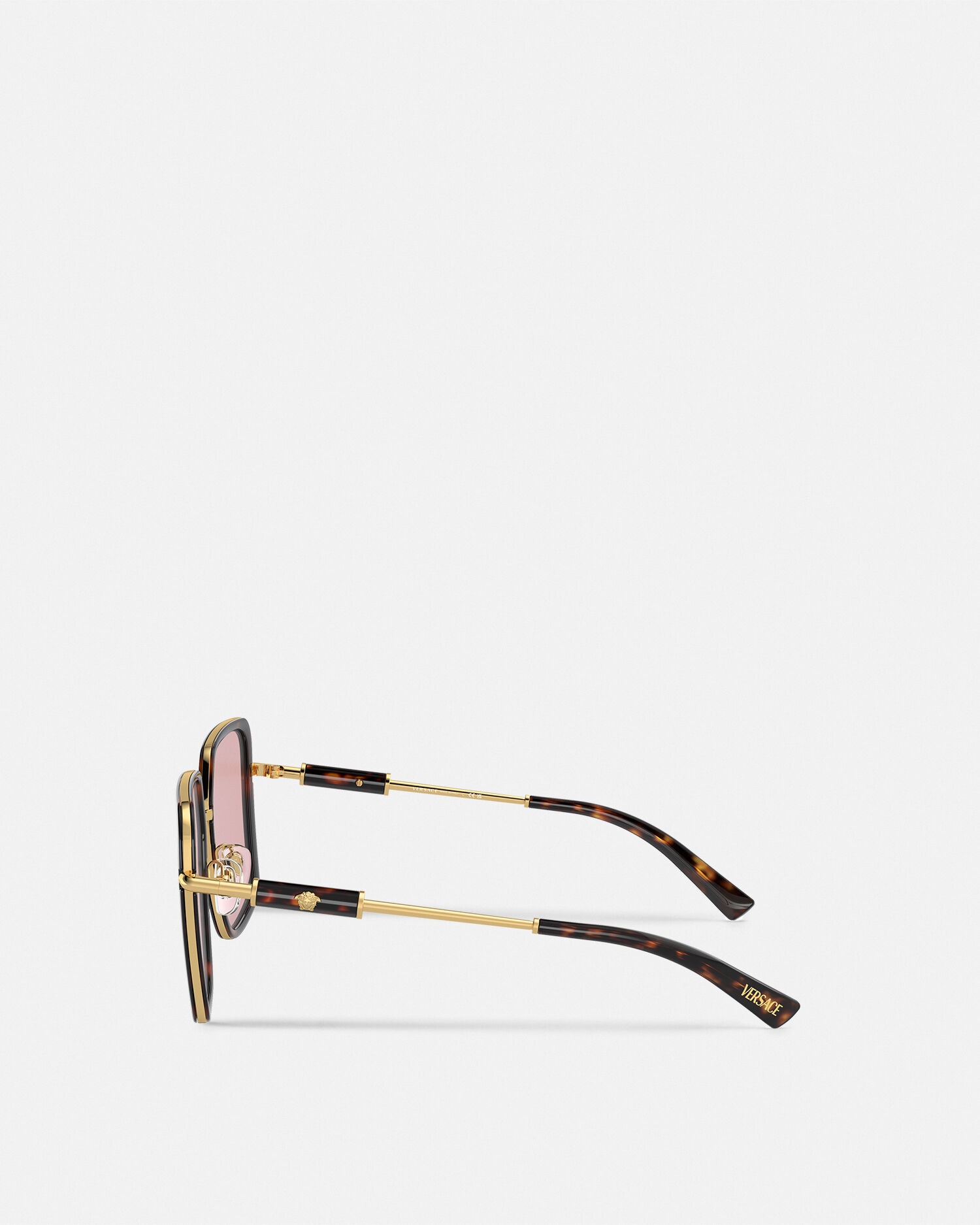 Medusa Roller Squared Sunglasses Havana Gold VERSACE