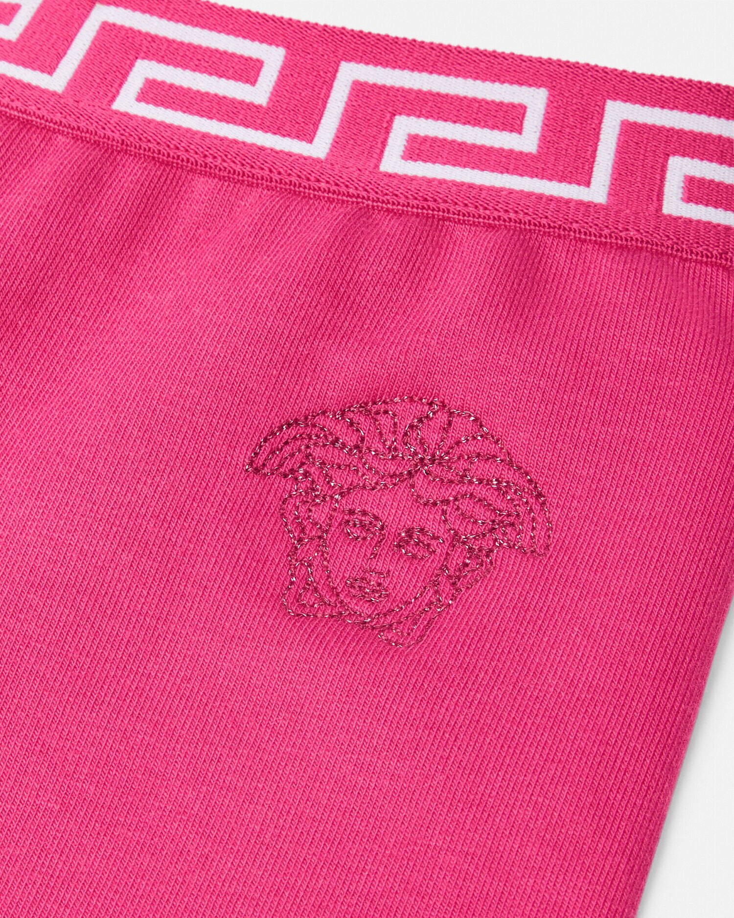 Greca Border Baby Leggings Pink VERSACE CA
