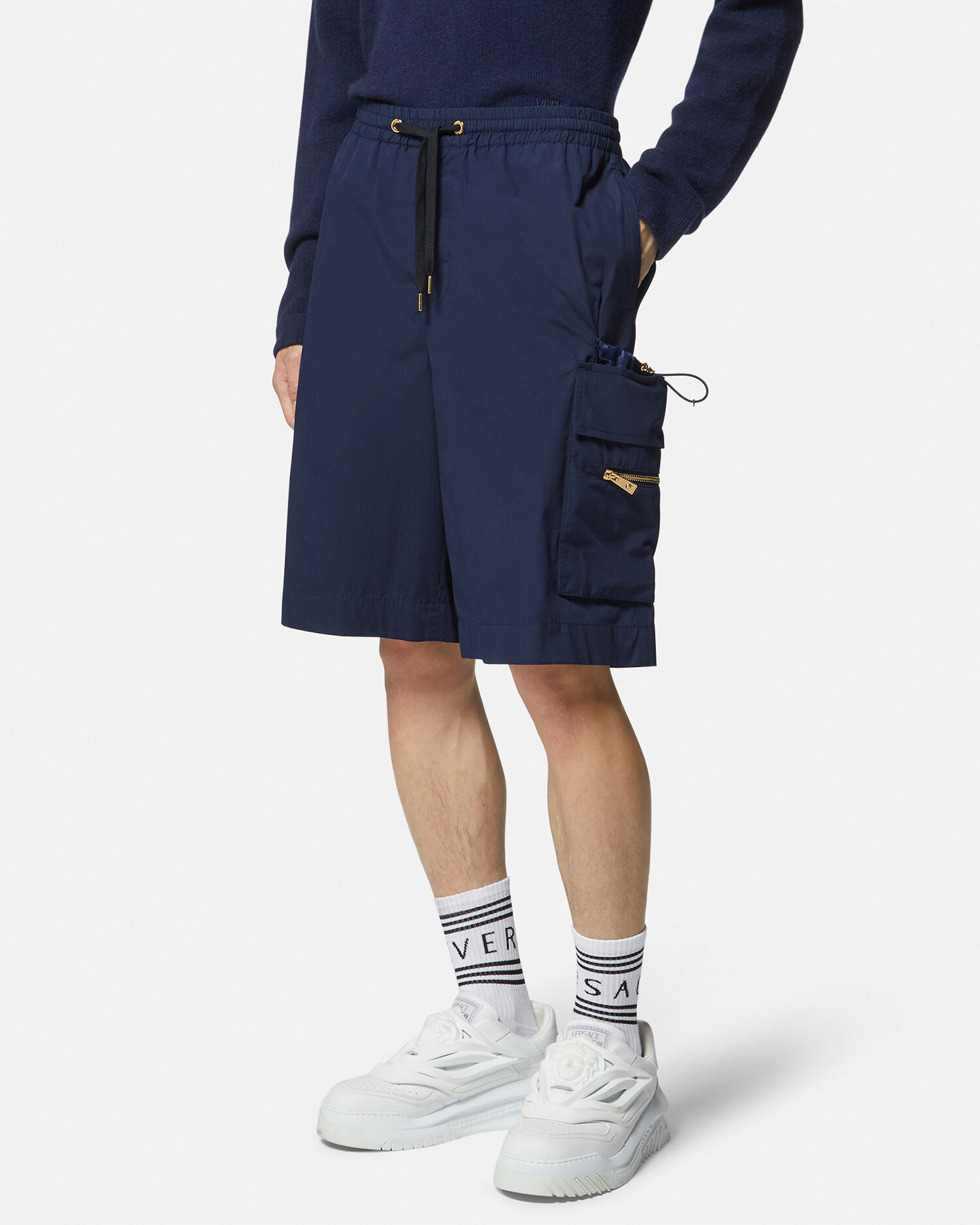 Cargo Shorts Blue Versace US