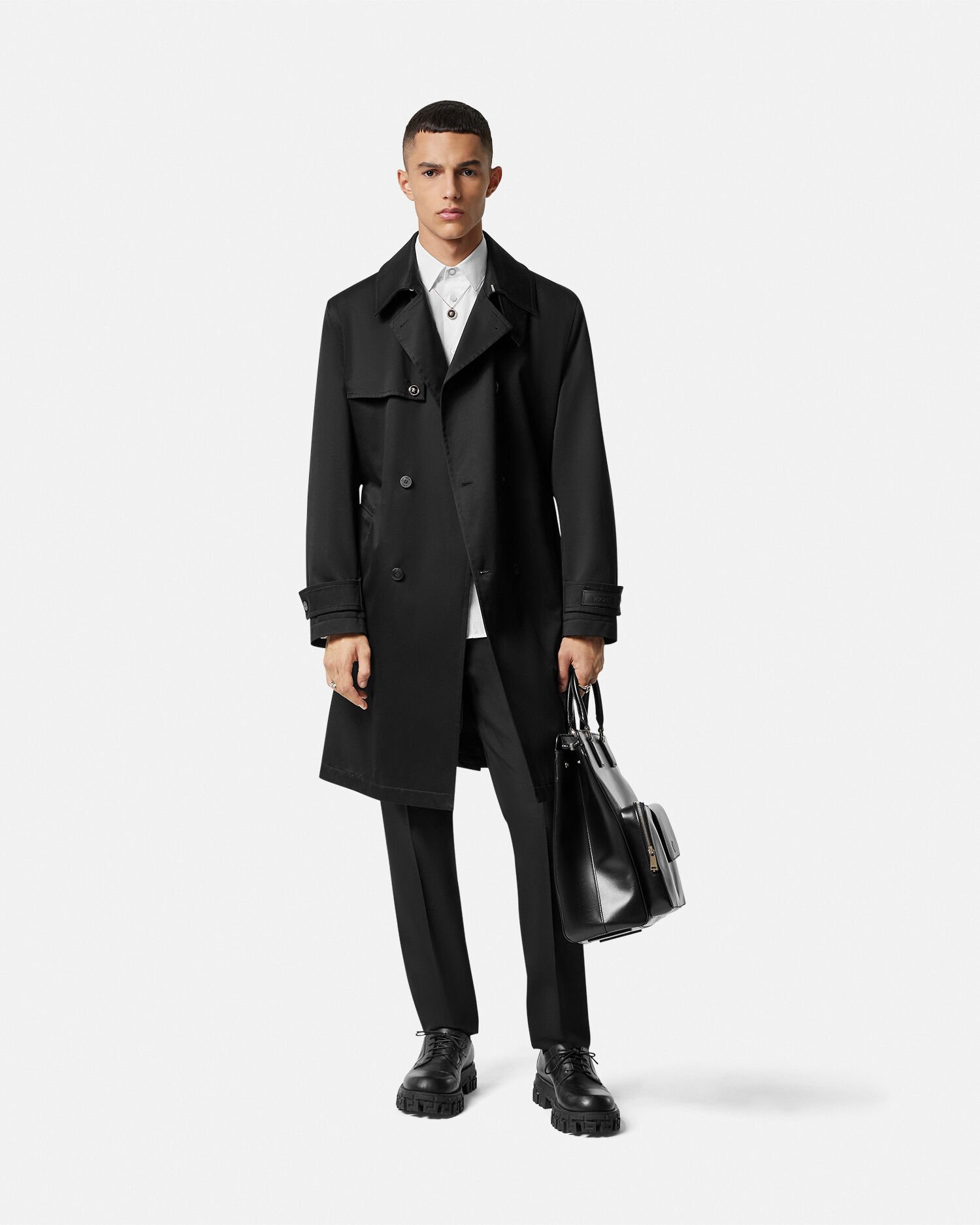 Versace trench coat mens 2025