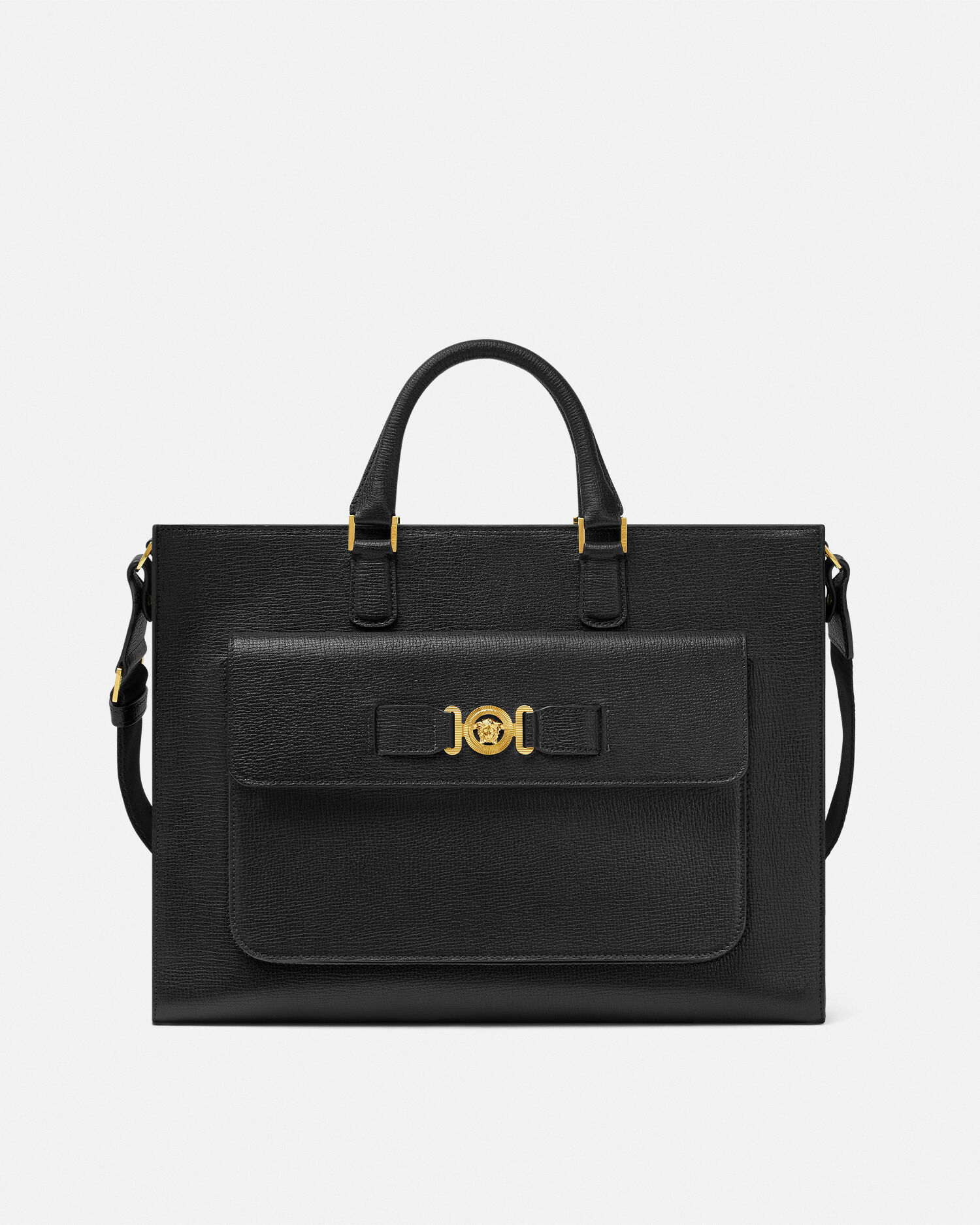 Medusa Biggie Leather Briefcase