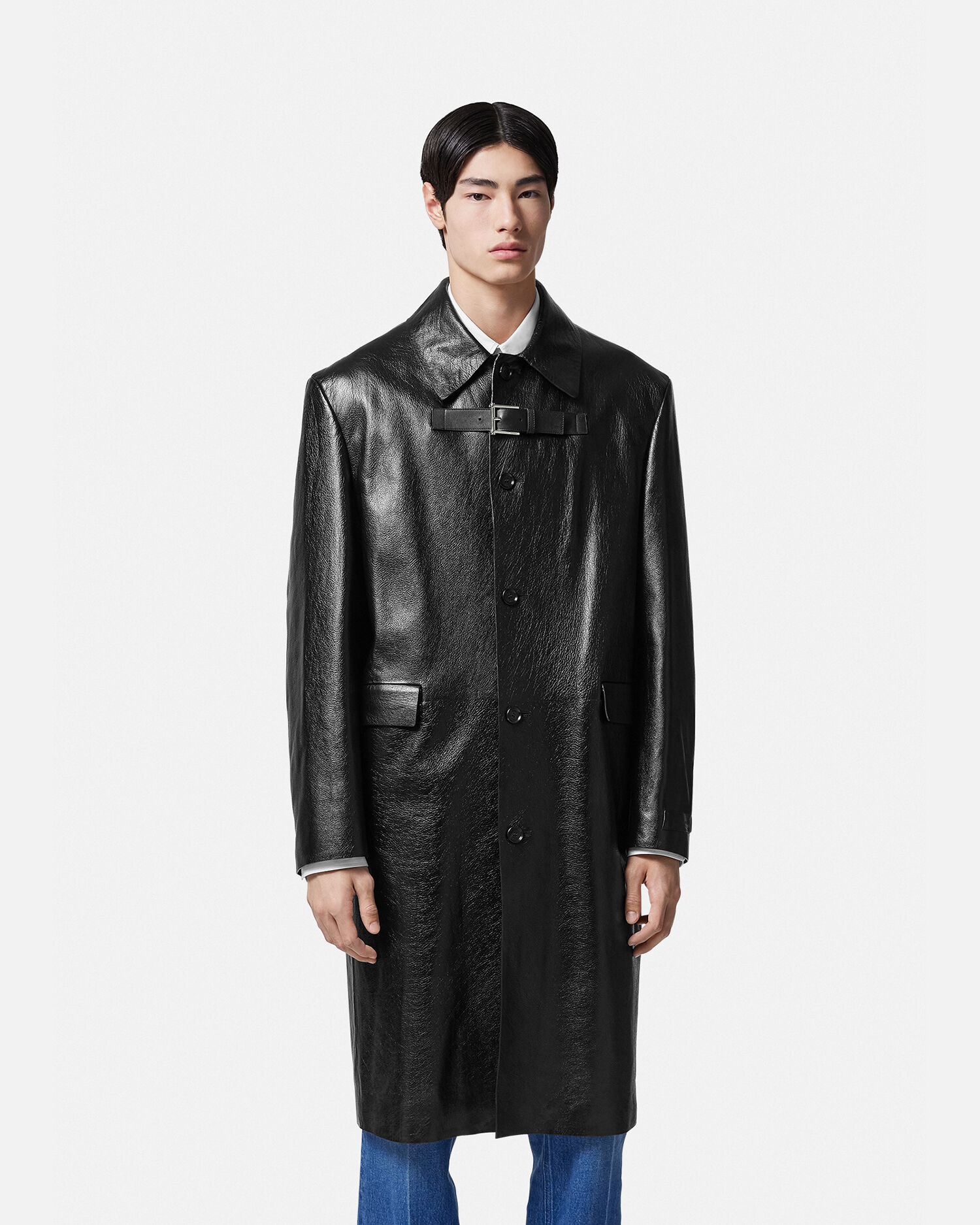Versace trench coat hot sale mens