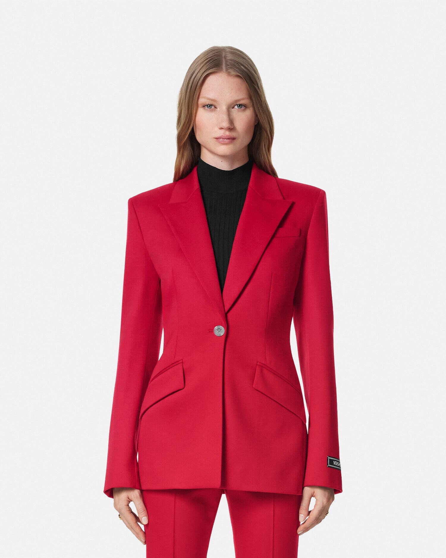 Grain de Poudre DV Blazer Red VERSACE US