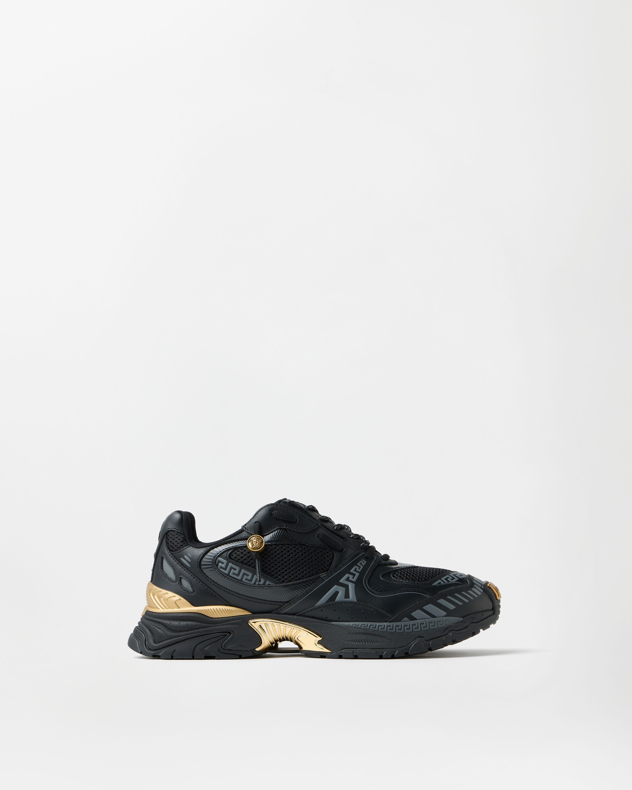 Versace icaro leather sneakers