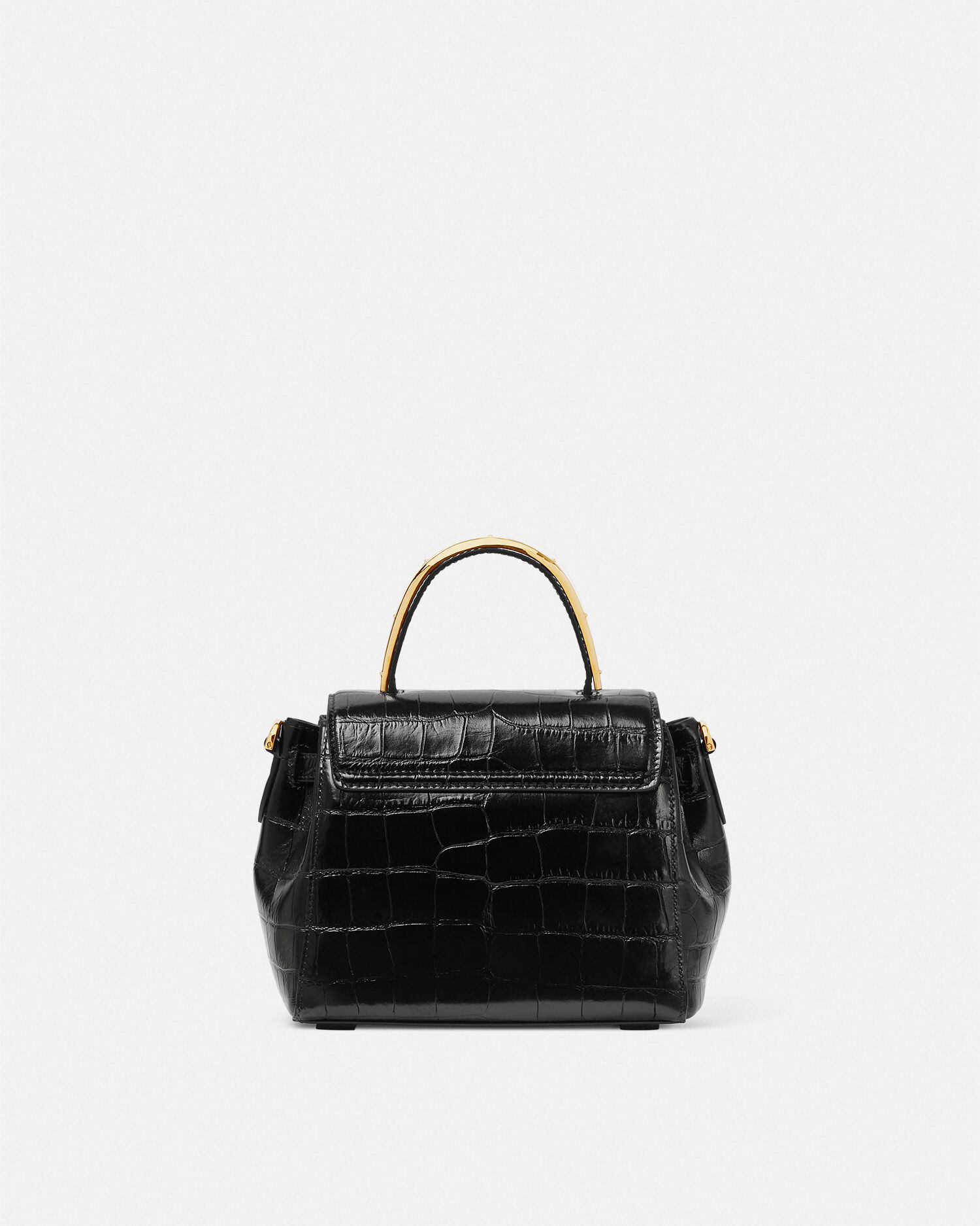 Bolso negro best sale cocodrilo