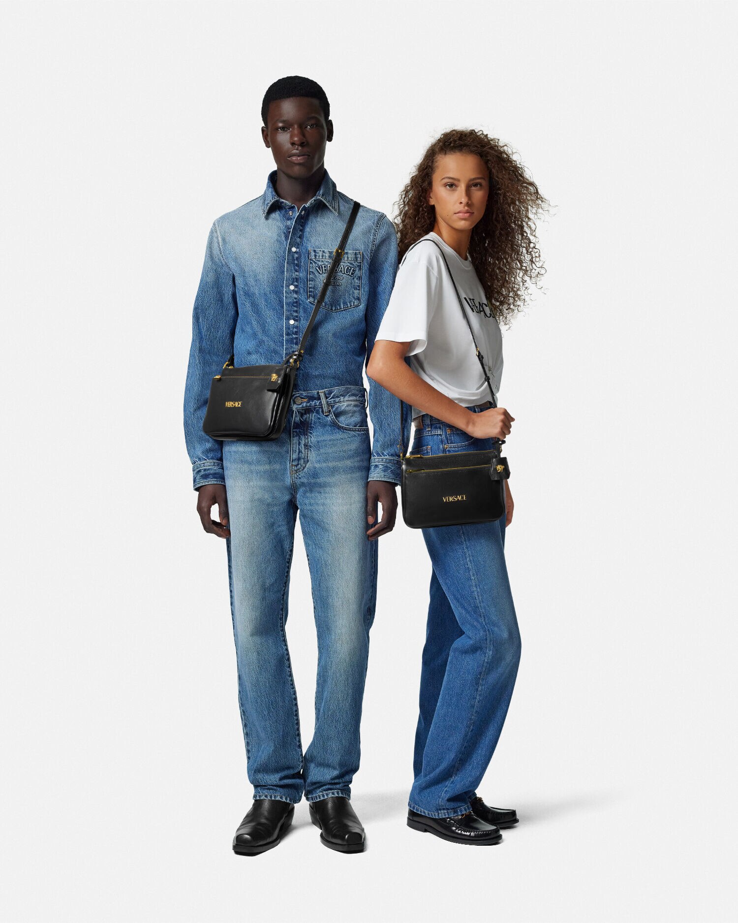 Versace Tag Crossbody Bag