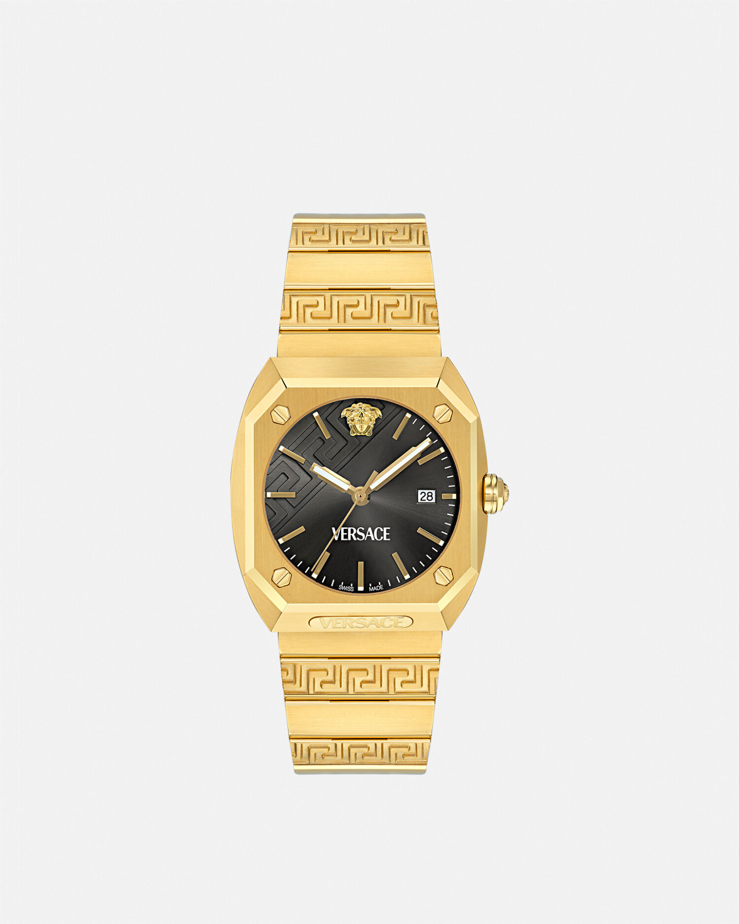 Versace watch black and gold cheap