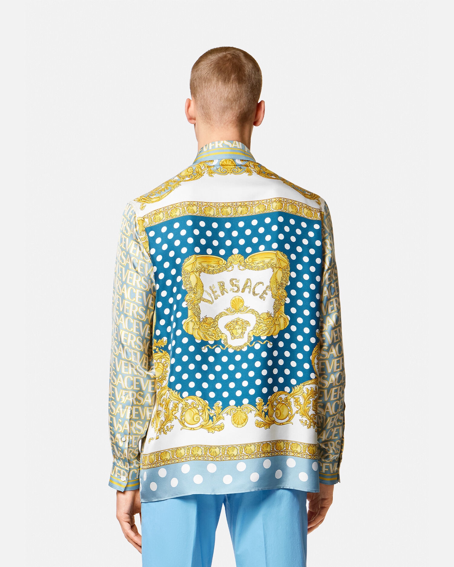 Chemise en clearance soie versace homme