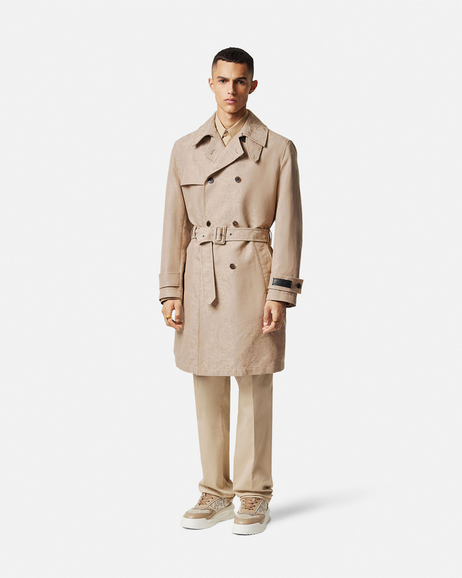 Versace trench cheap coat