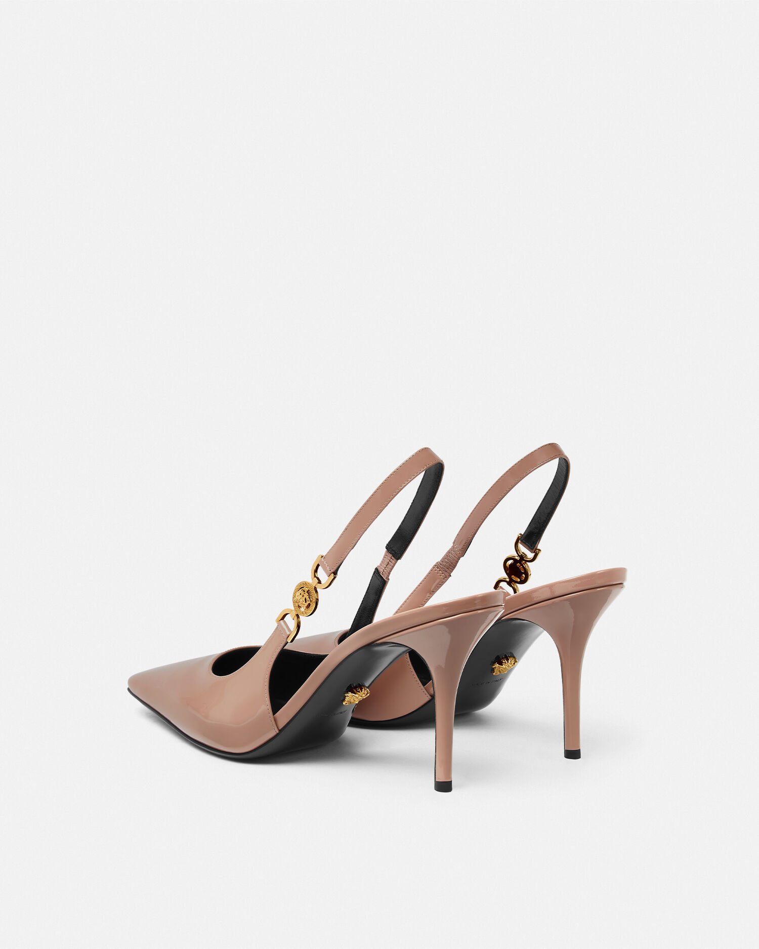 Decollete marrone tacco medio hot sale