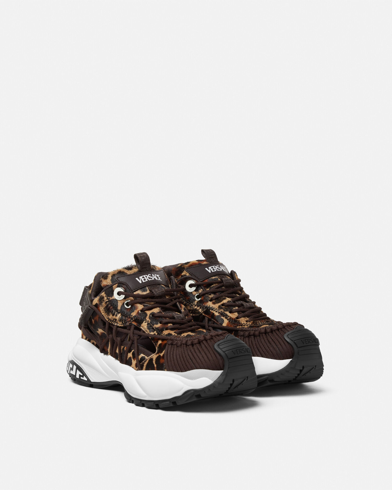 Versace leopard print sneakers cheap