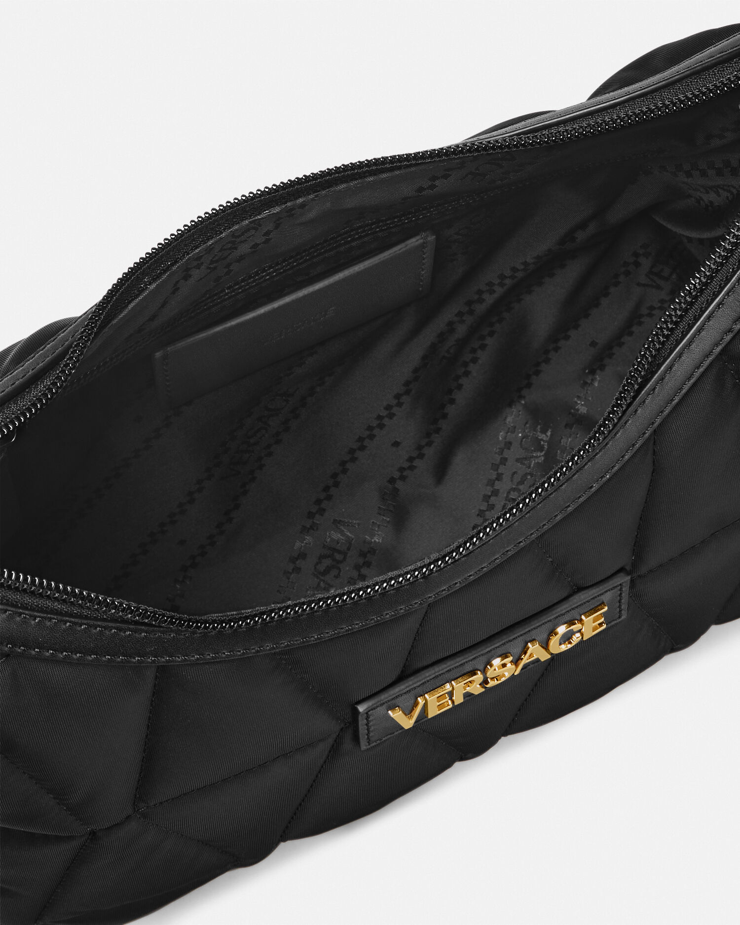 Versace quilted shoulder bag cheap