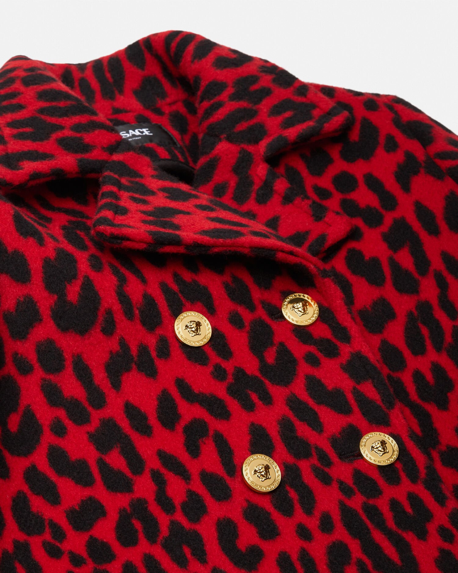 Leopard peacoat store