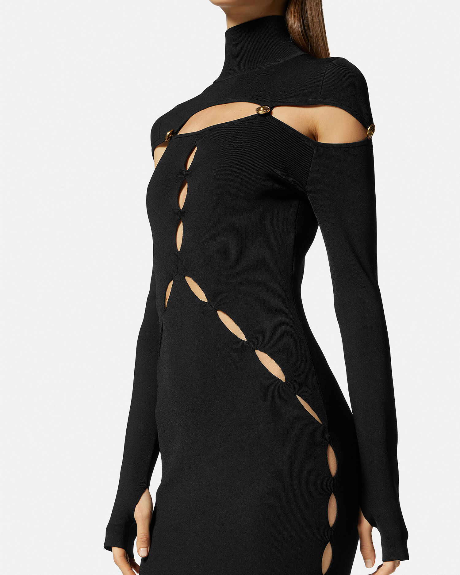 Turtleneck cut outlet out dress