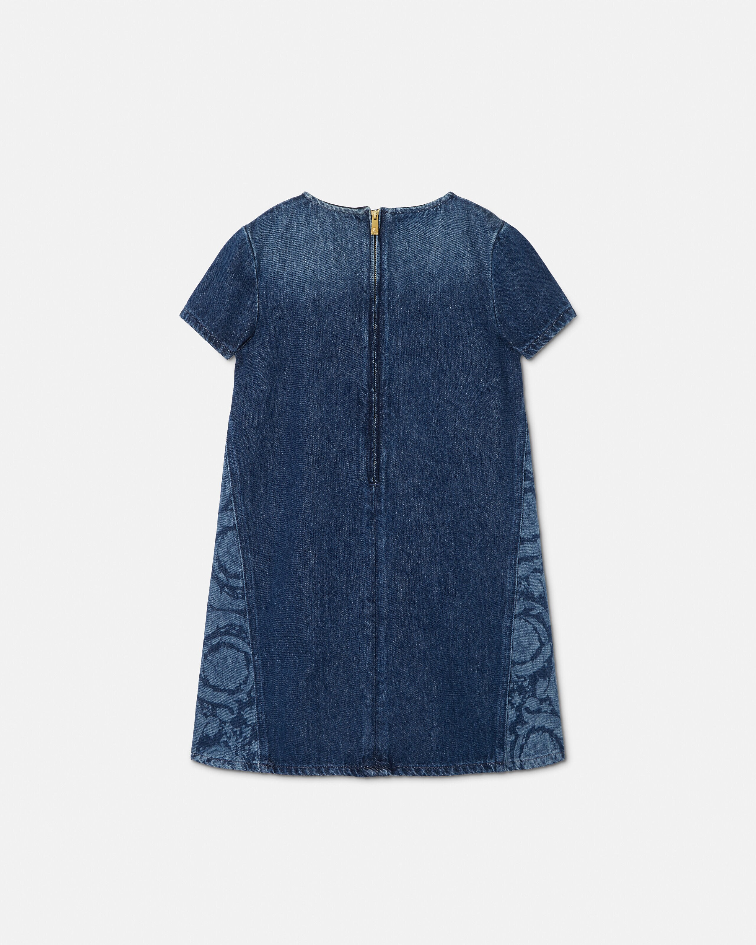 Kids Lasered Denim Dress | VERSACE