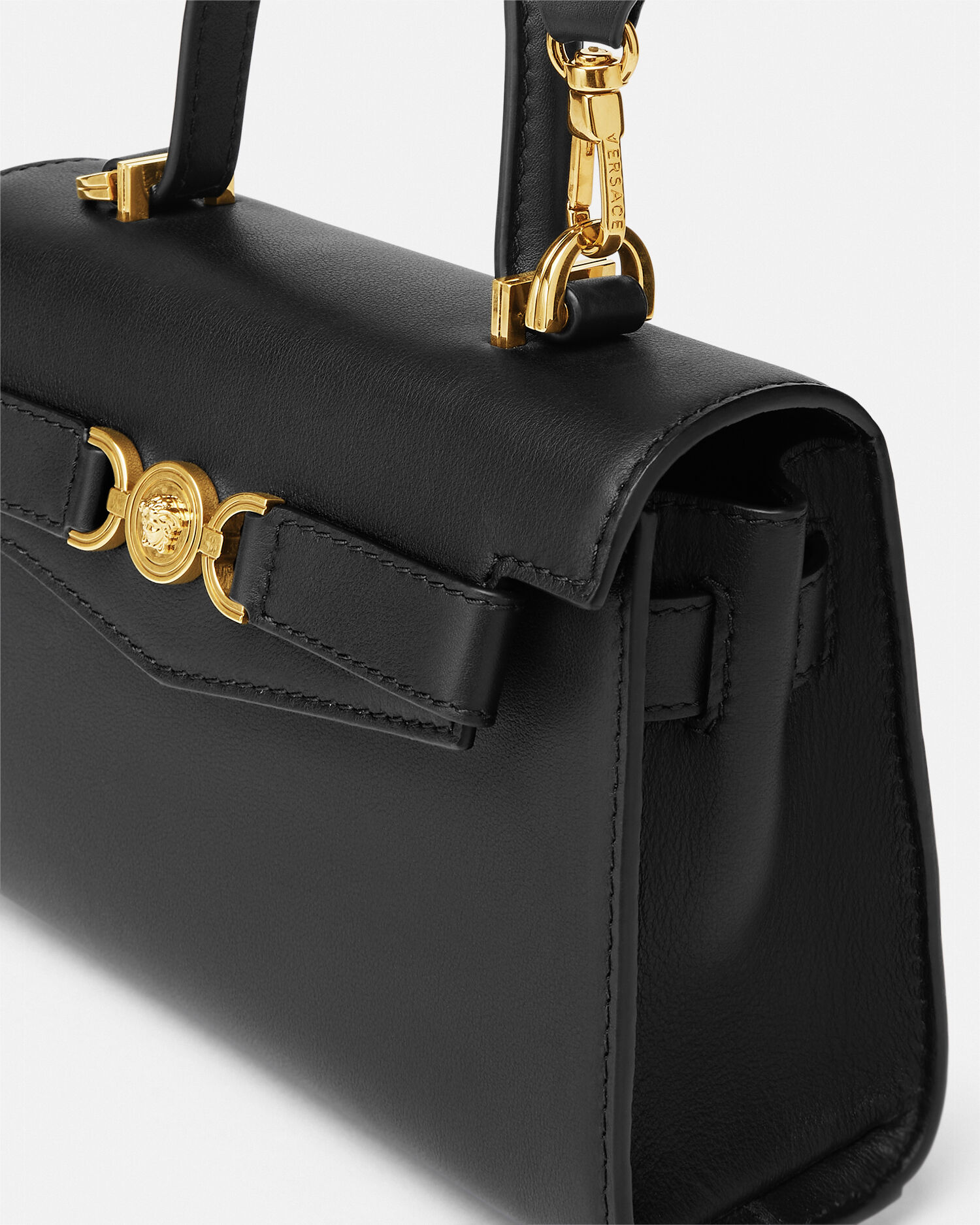 VERSACE メドゥーサ95 トップハンドル メドゥーサ '95 レザー トップハンドル ホワイト,ゴールド | VERSACE JP