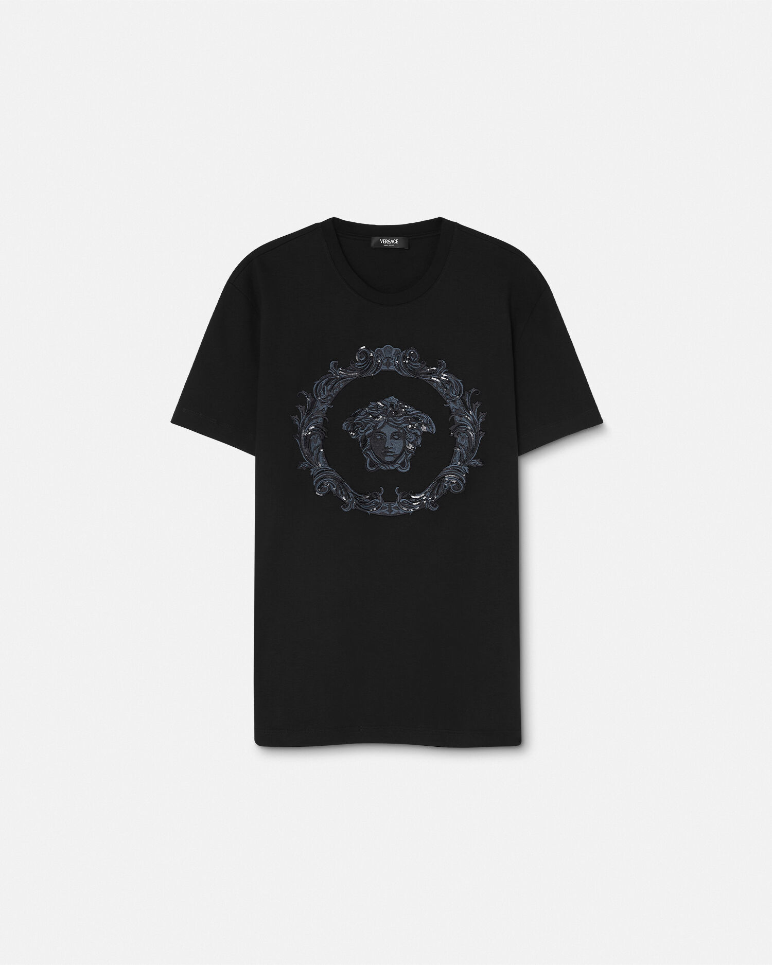 Camiseta Medusa Cartouche Negro VERSACE