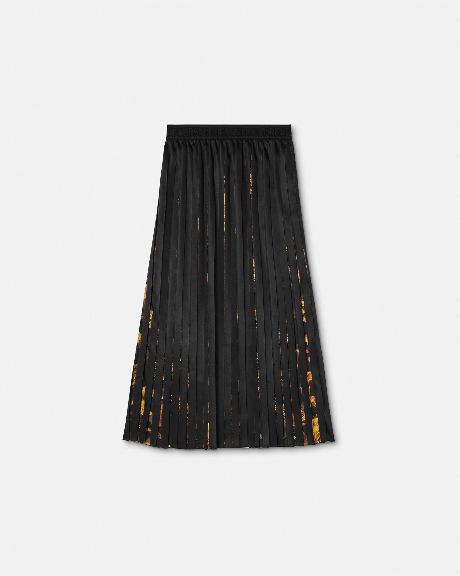 Black pleated midi skirt 90 cheap