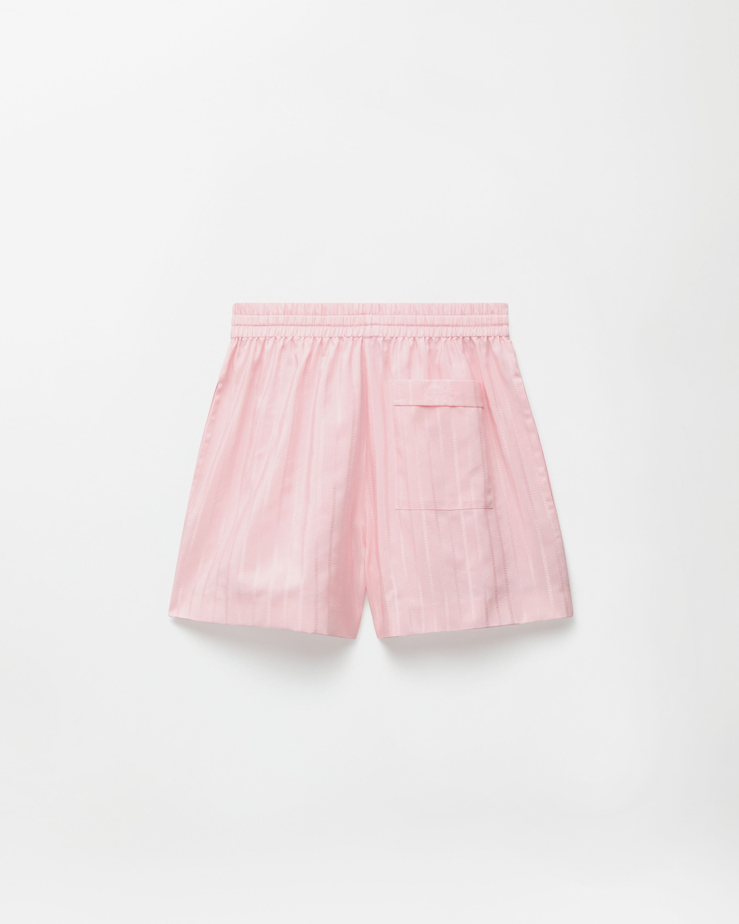 andwang kirakira short pants ピンク Jacquard Cotton-Silk Shorts Pink | VERSACE US