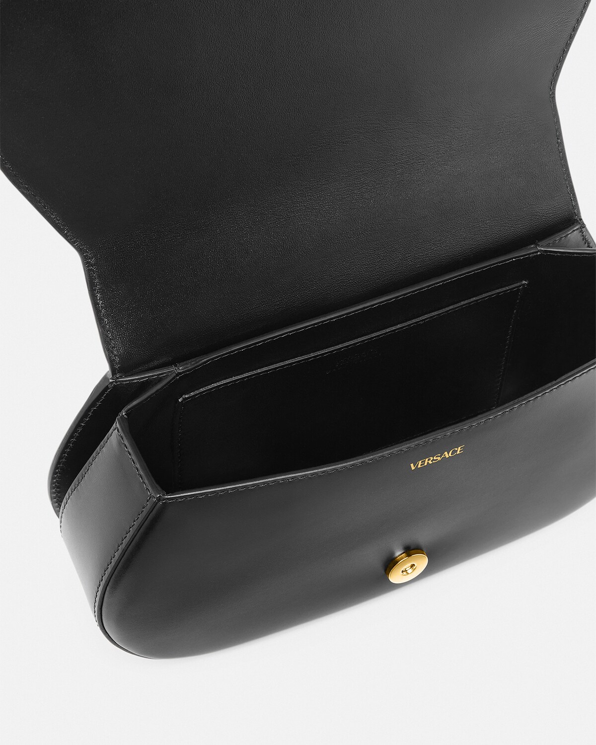 Versace Tweed Greca Goddess Shoulder Bag VERSACE