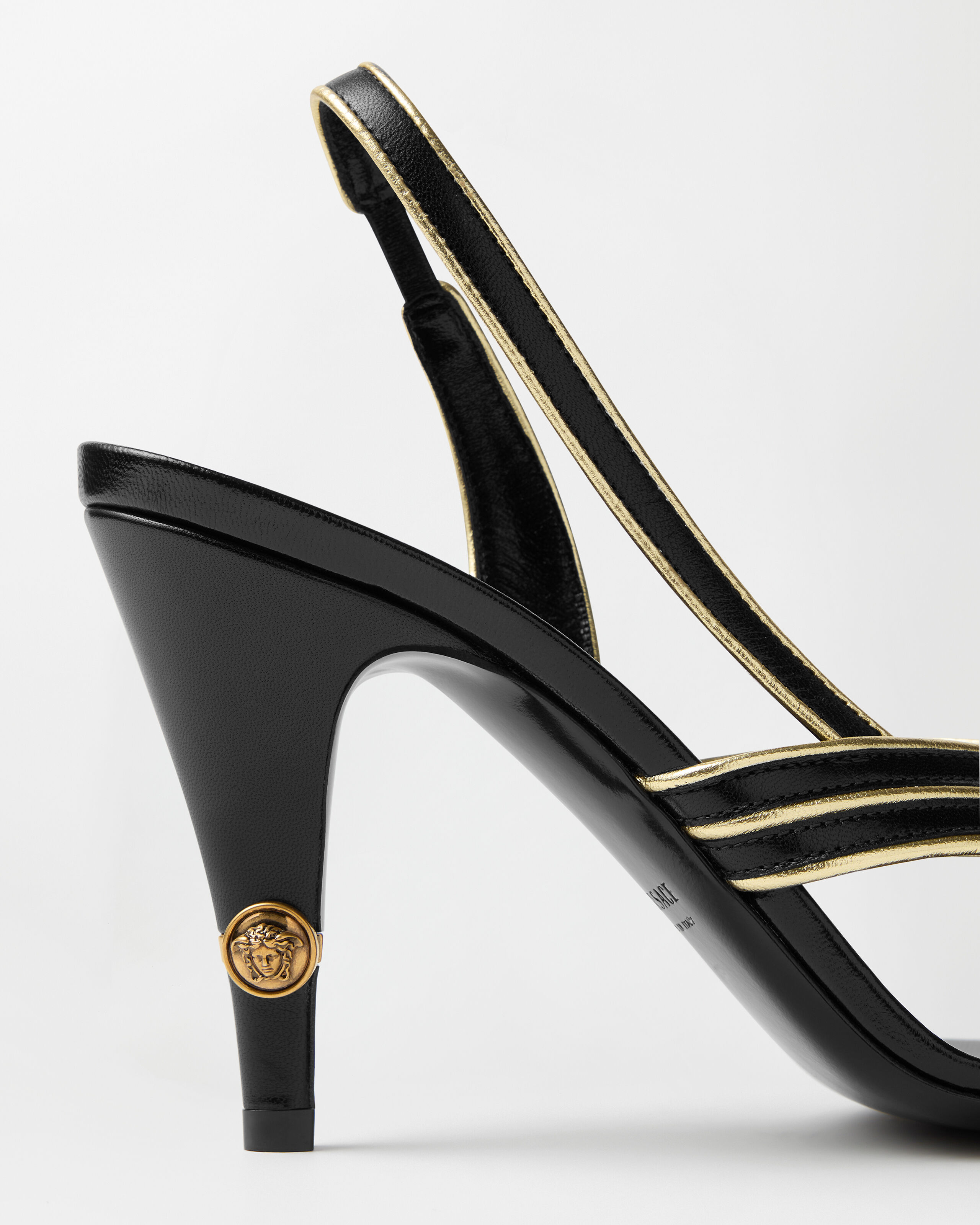 Gianni Nappa Sandals 90 mm Black | VERSACE US