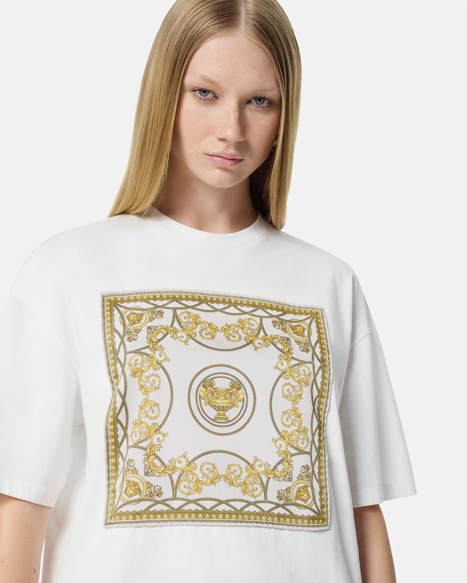 Versace t shirt gold top
