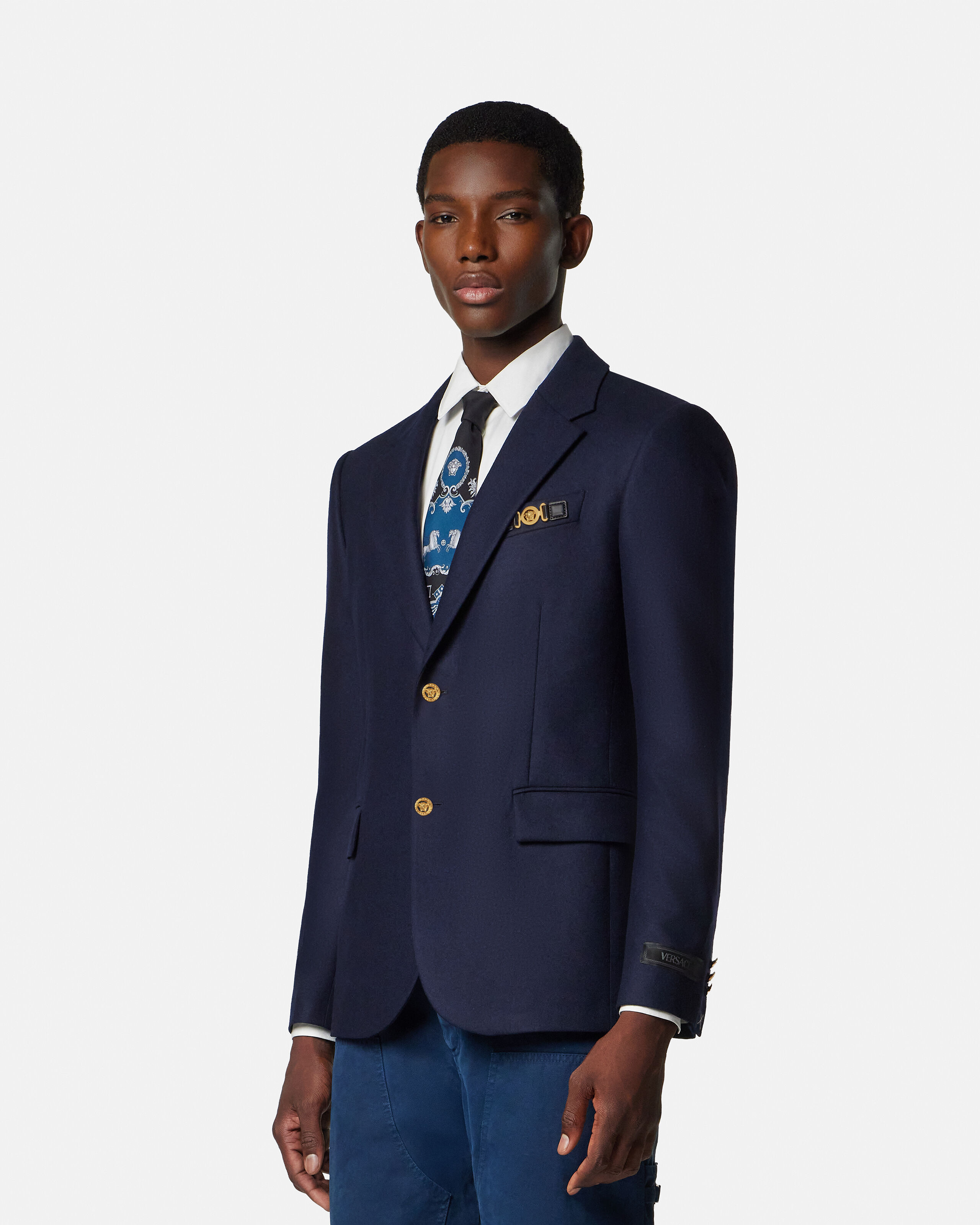 Wool Blazer | VERSACE US
