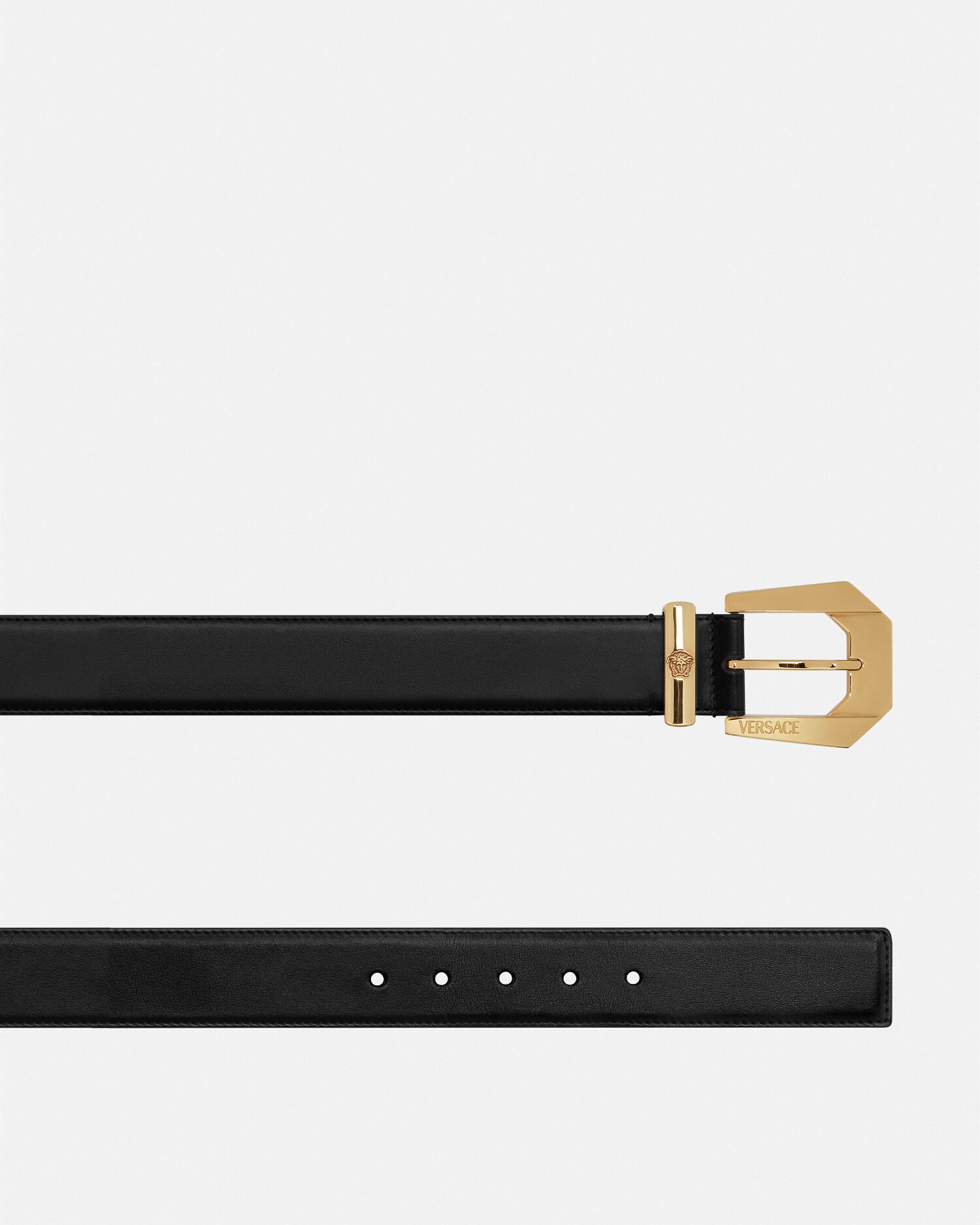 Medusa Heritage Leather Belt 4 cm
