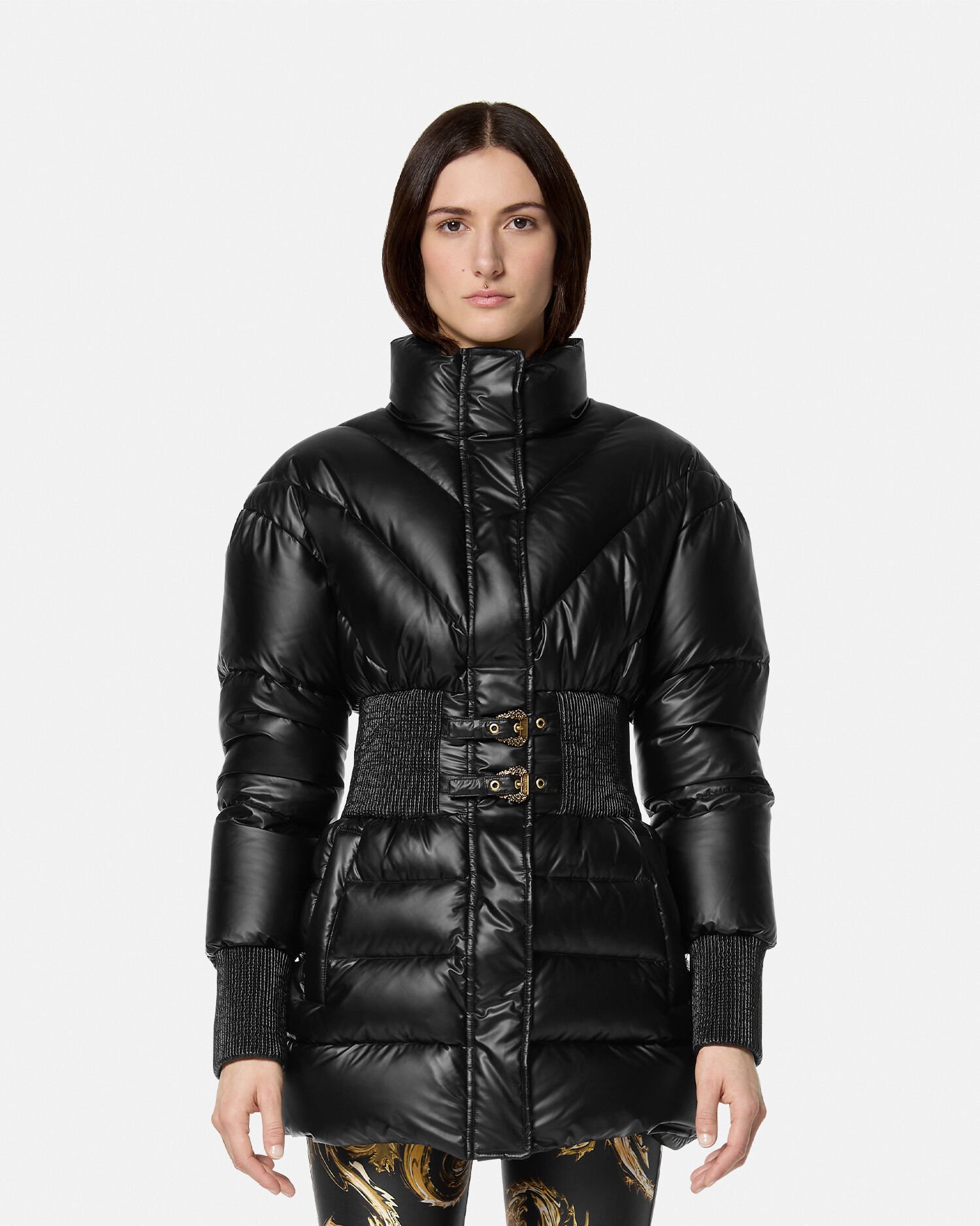 Baroque Buckle Puffer Jacket
