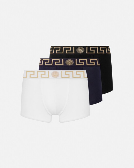 Versace Boxershorts aus Baumwolljersey im 3er-Pack schwarz+wei&szlig; 1