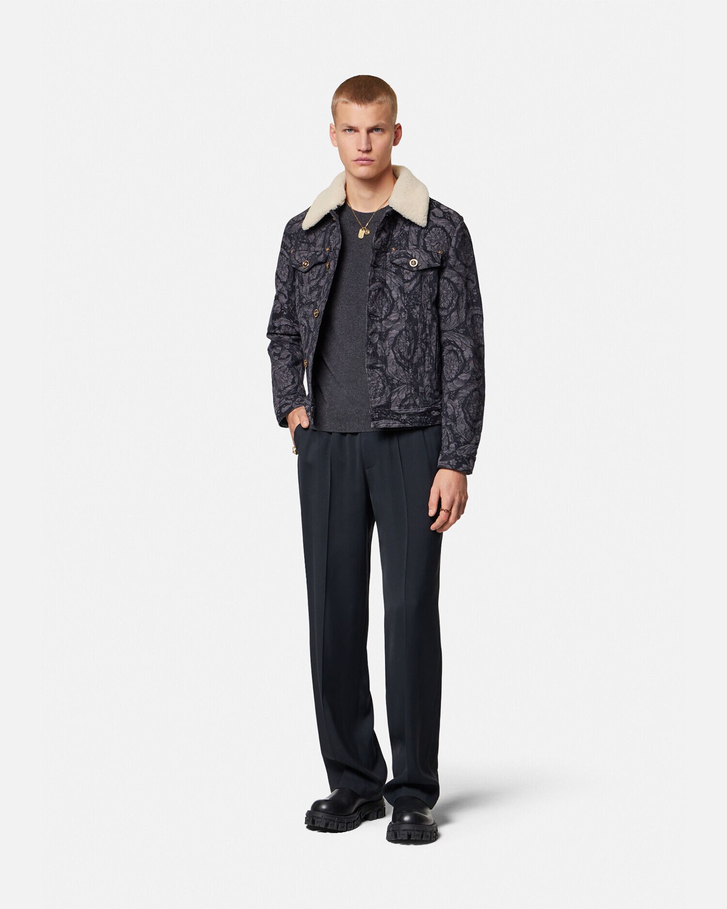 Versace Greca Cashmere Sweater VERSACE