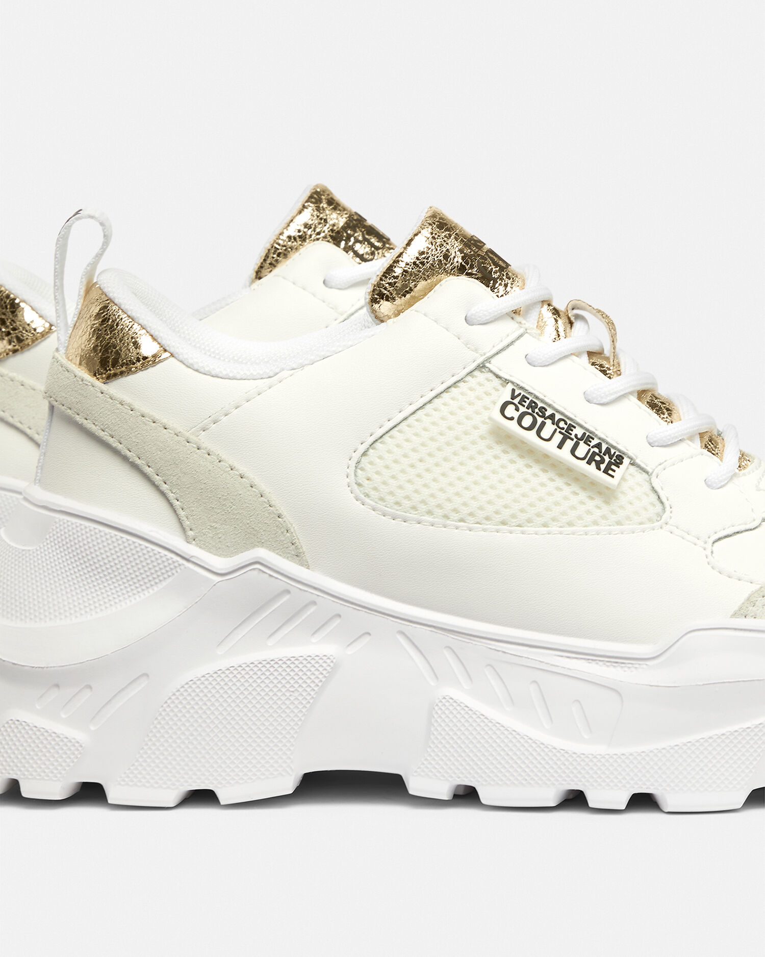 Speedtrack Trainers White Print VERSACE UK