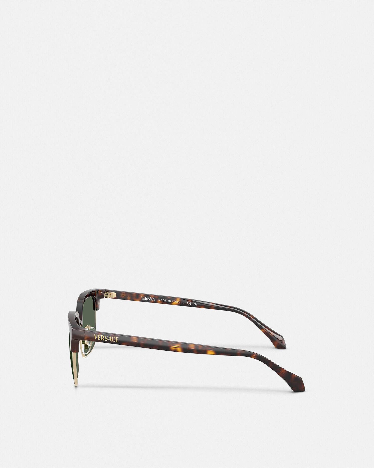 Signature Low-Bridge Squared Sunglasses Havana | VERSACE US