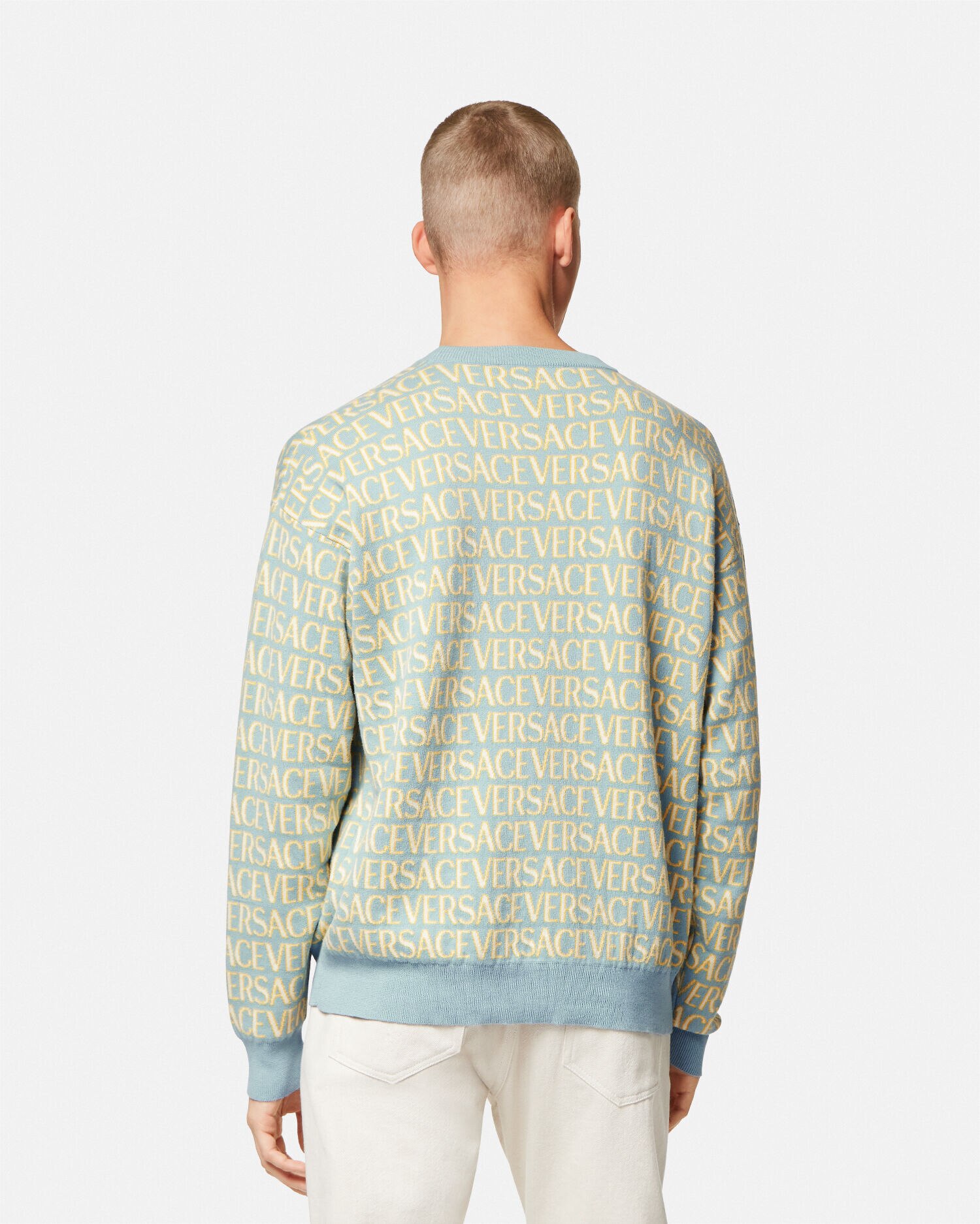 Versace print jumper on sale