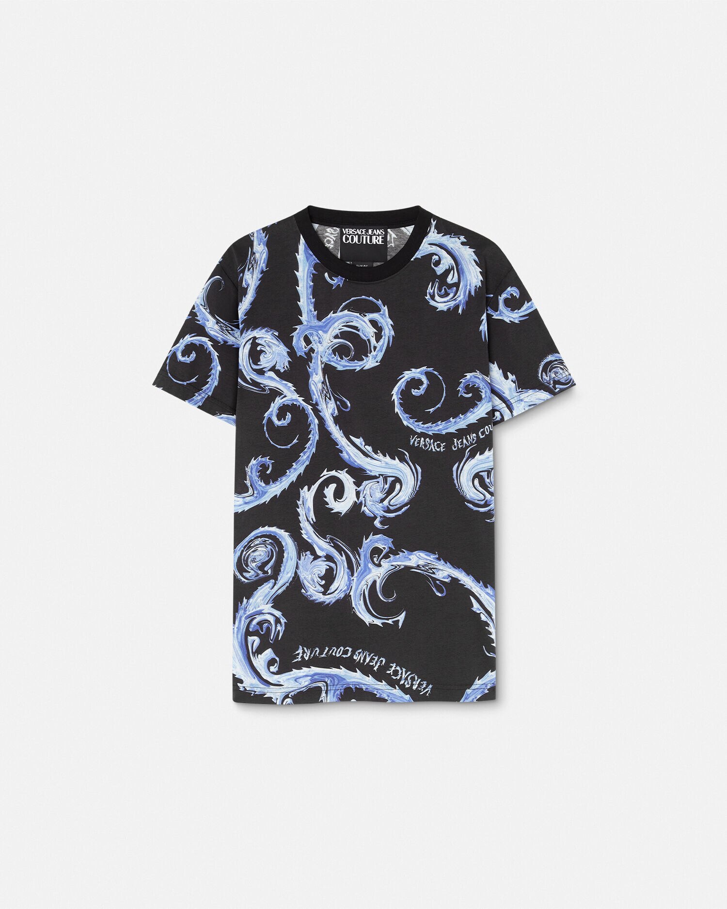 Versace blue t shirt on sale