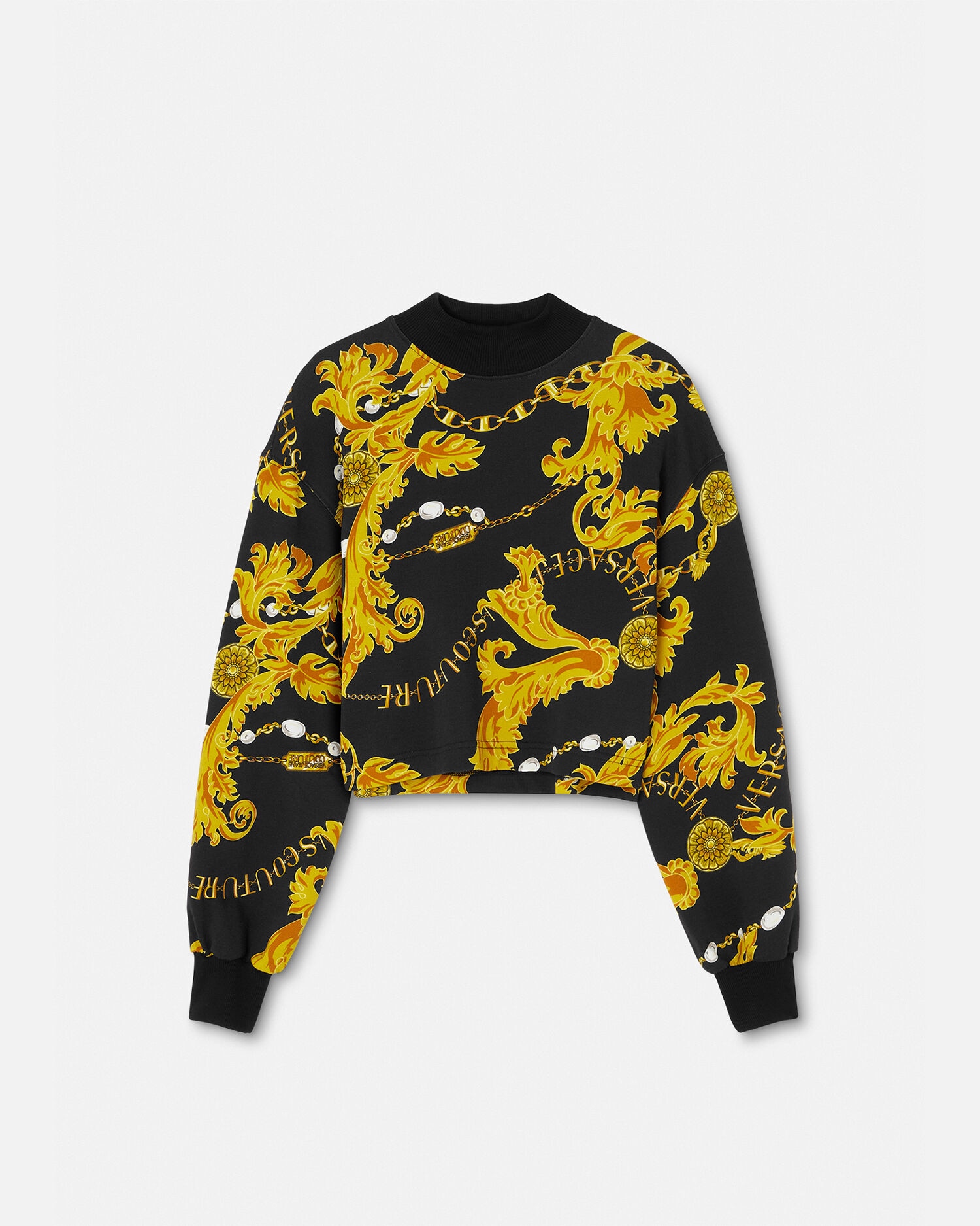 Black and gold versace sweatshirt new arrivals