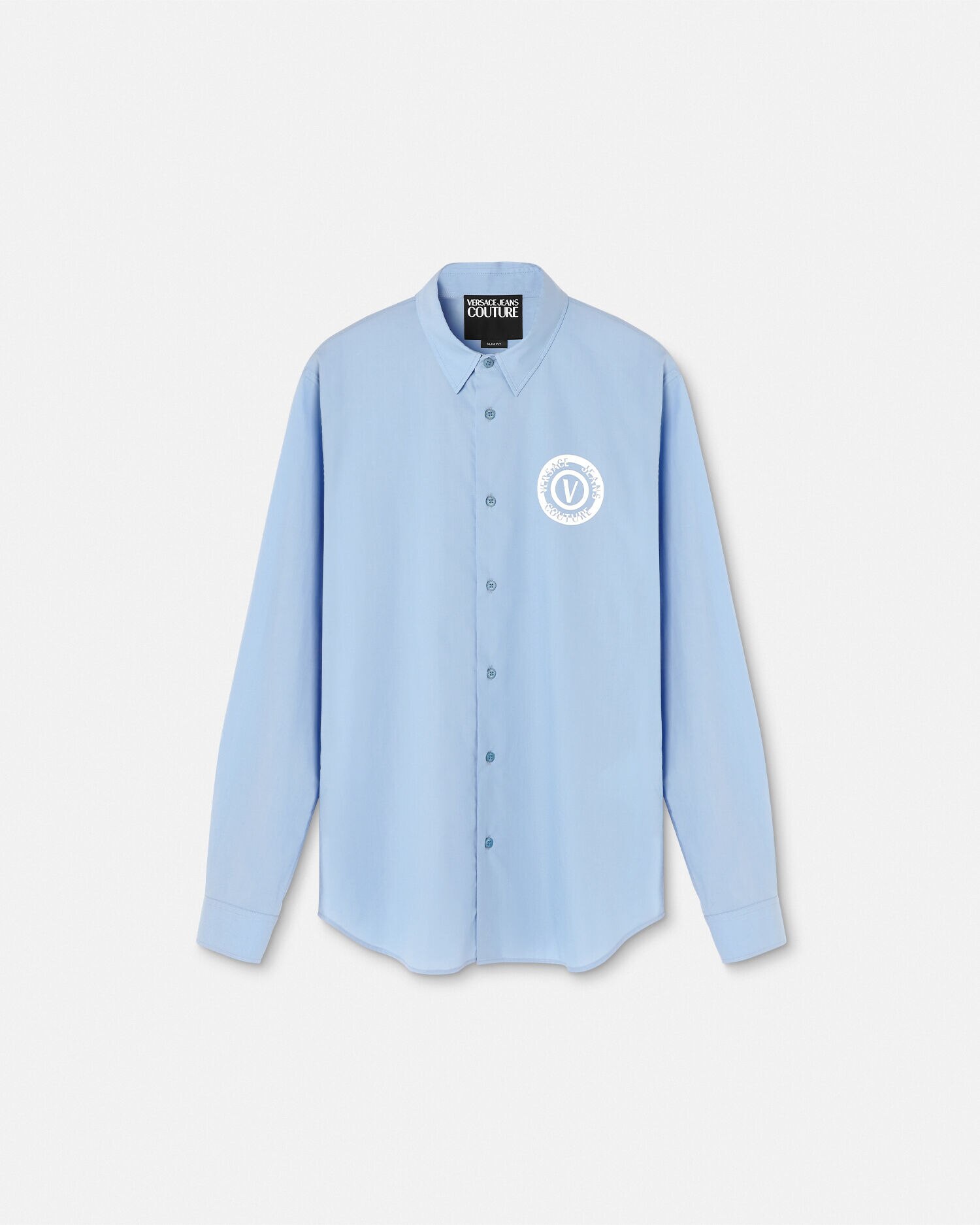 Camisa versace azul hotsell