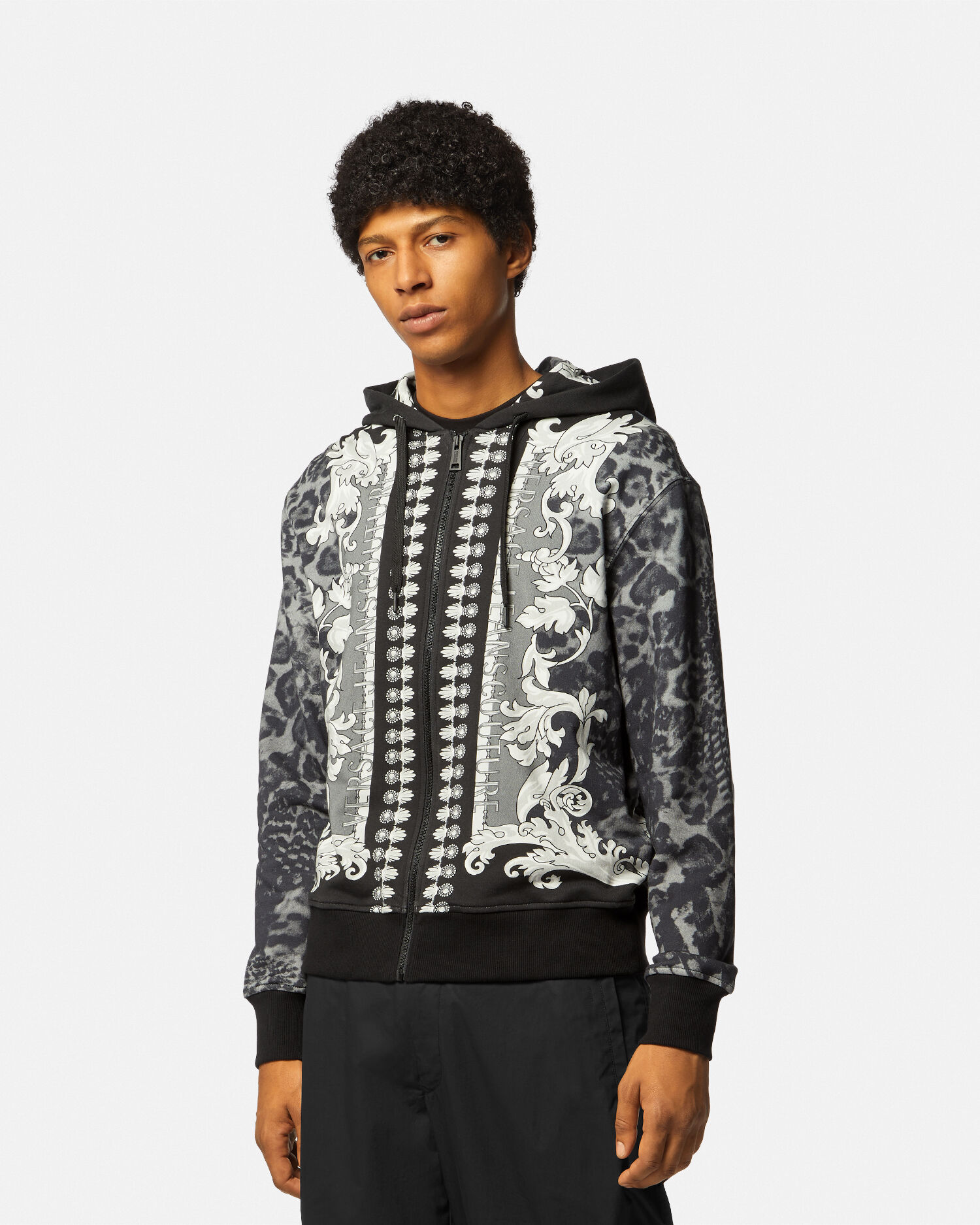 Versace zip online hoodie