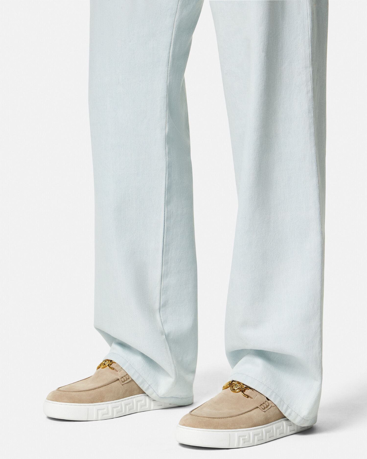 Medusa 95 Suede Greca Loafers