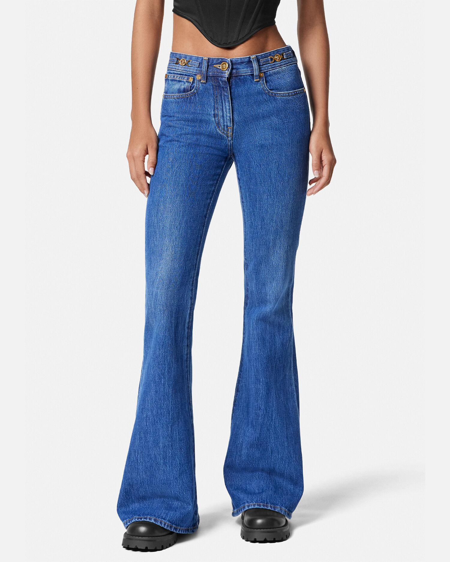 Blue flared jeans 2025