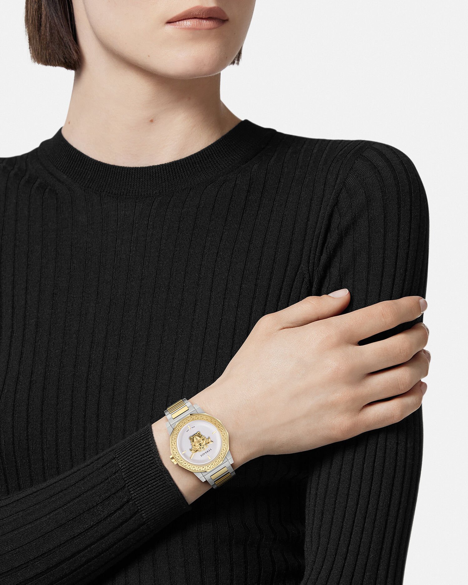 Versace gold watch ladies store