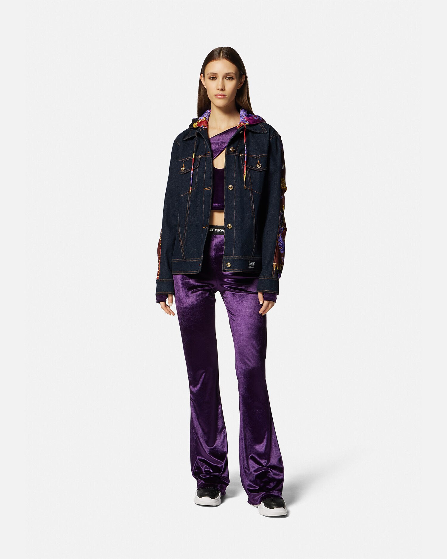 Versace hotsell suede tracksuit